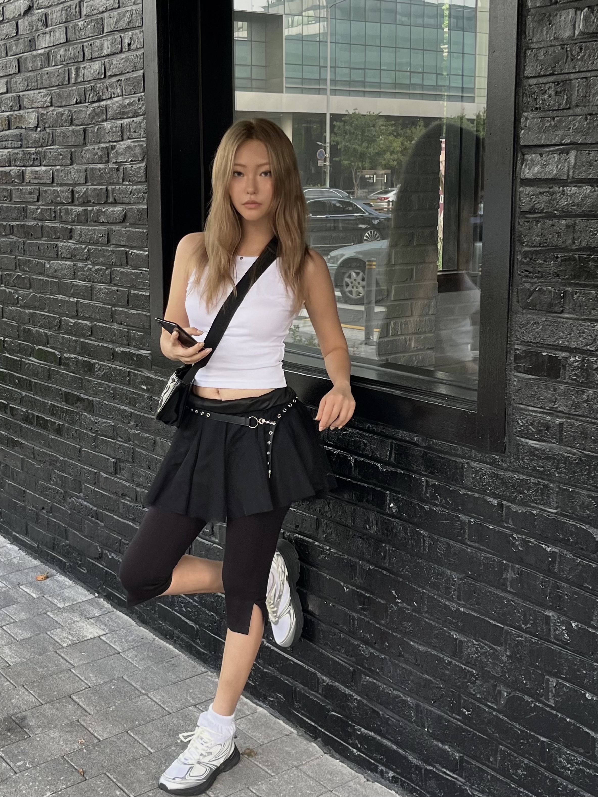 Fila Interun Silver 착용 스타일 - 2
