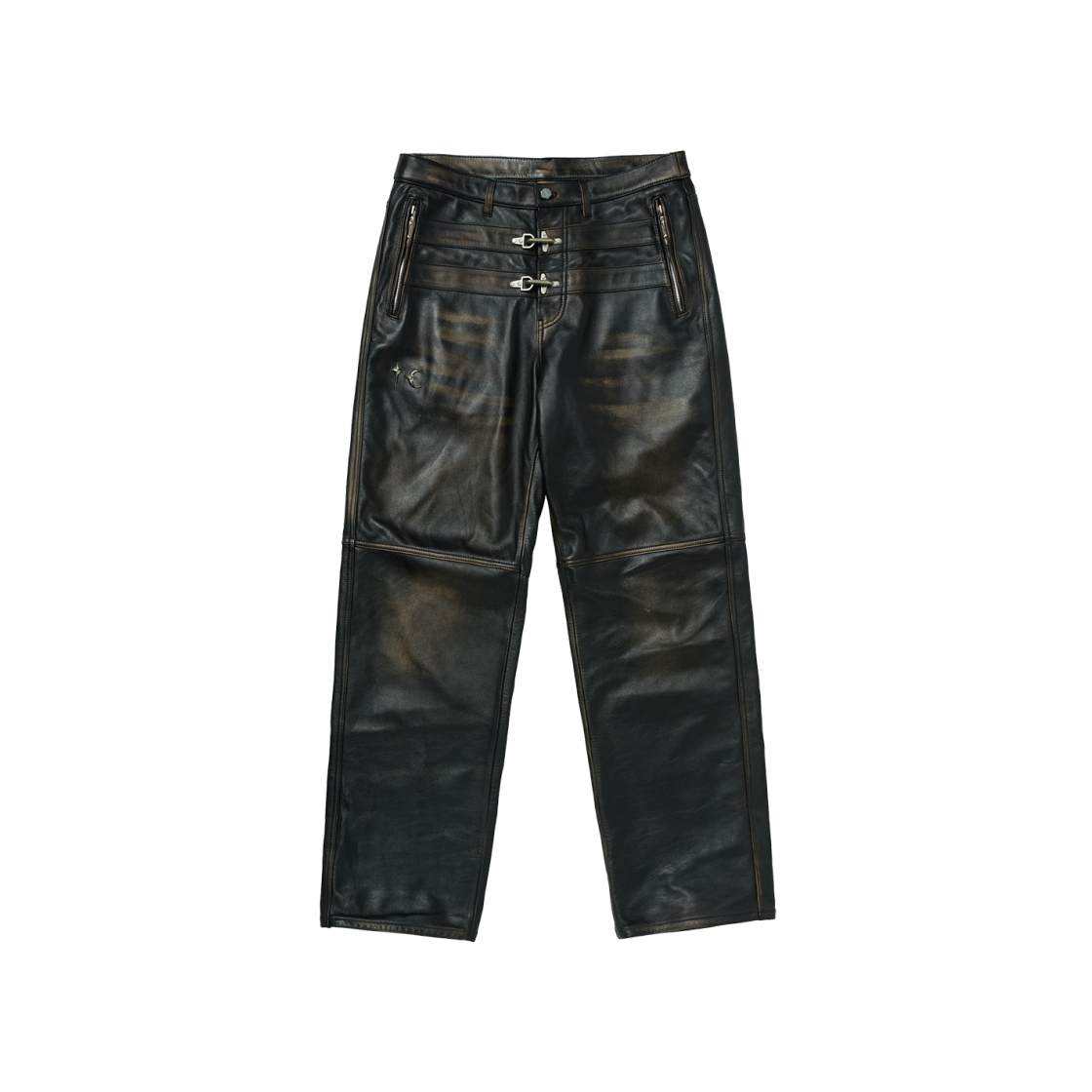 Thug Club Bio Soldier Leather Pants Black 상세 이미지 1