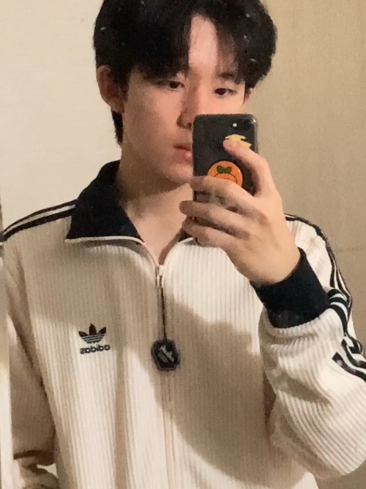 Adidas Waffle Beckenbauer Track Top Wonder White - KR Sizing 착용 스타일 - 1