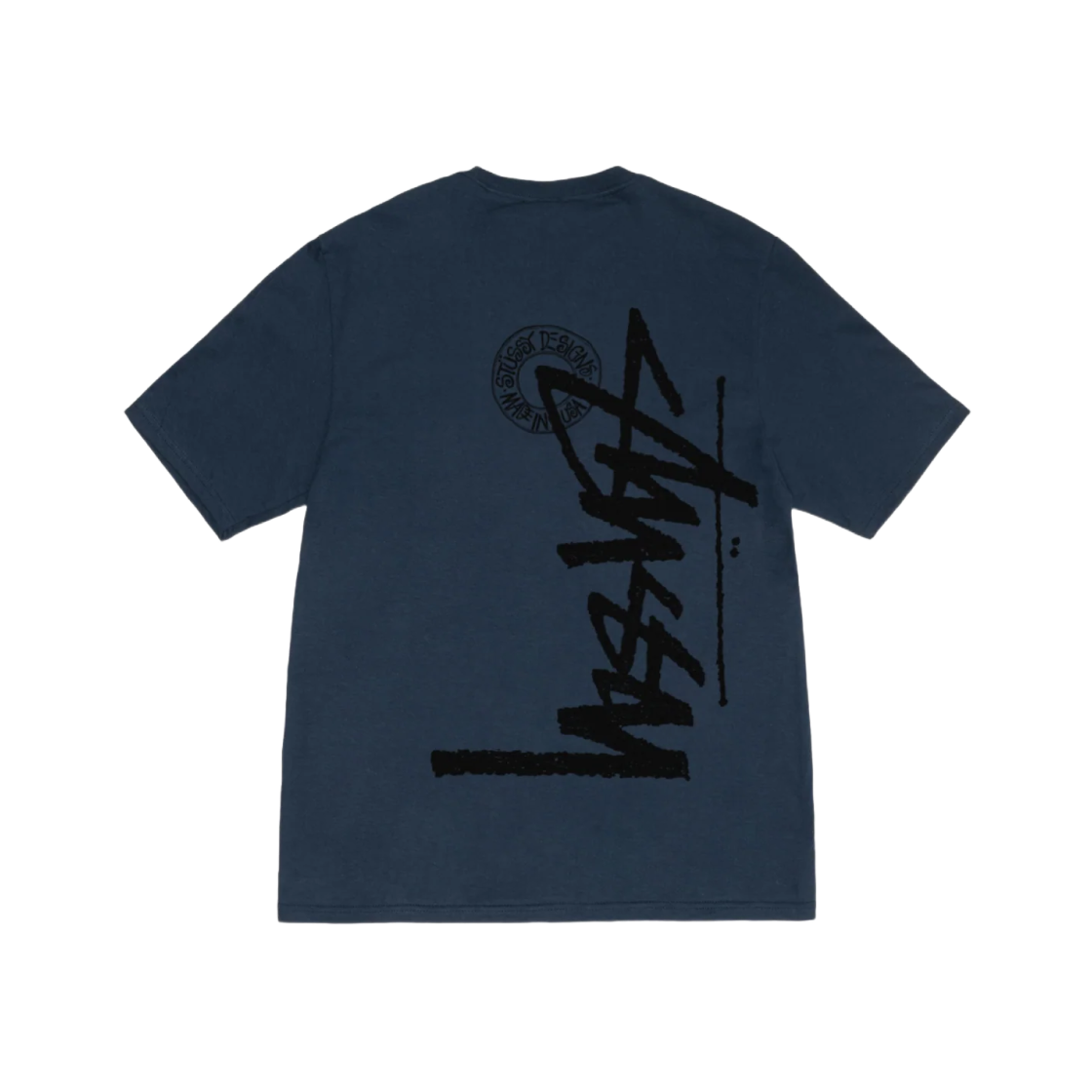 Stussy Buana Stock T-Shirt Navy 상세 이미지 1