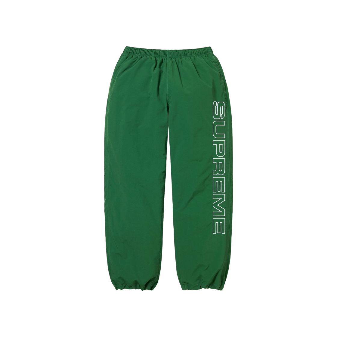 Supreme Spellout Embroidered Track Pant Dark Green - 24FW 상세 이미지 1