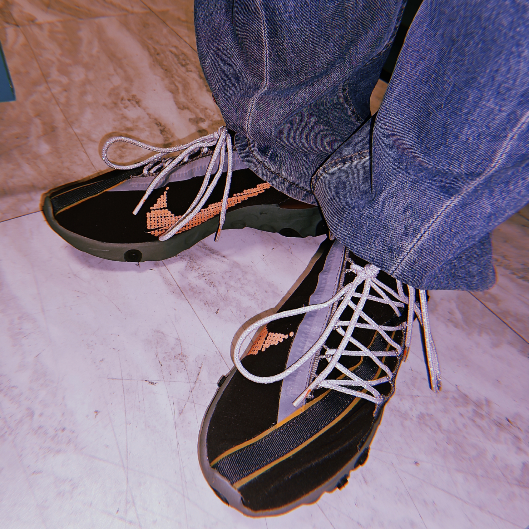 Nike ISPA React Low Velvet Brown 착용 스타일 - 1