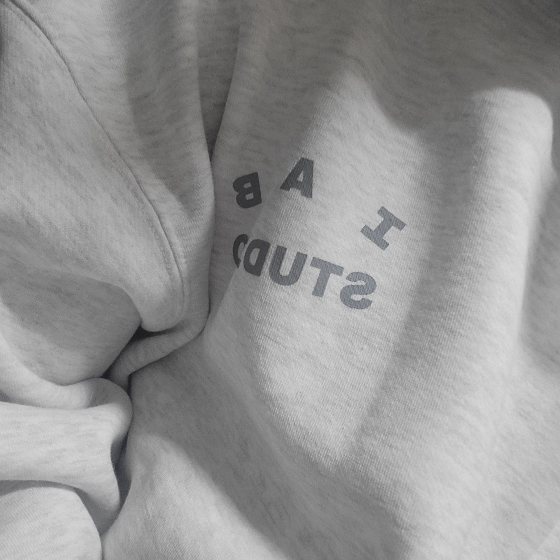 IAB Studio Hoodie Light Gray 착용 스타일