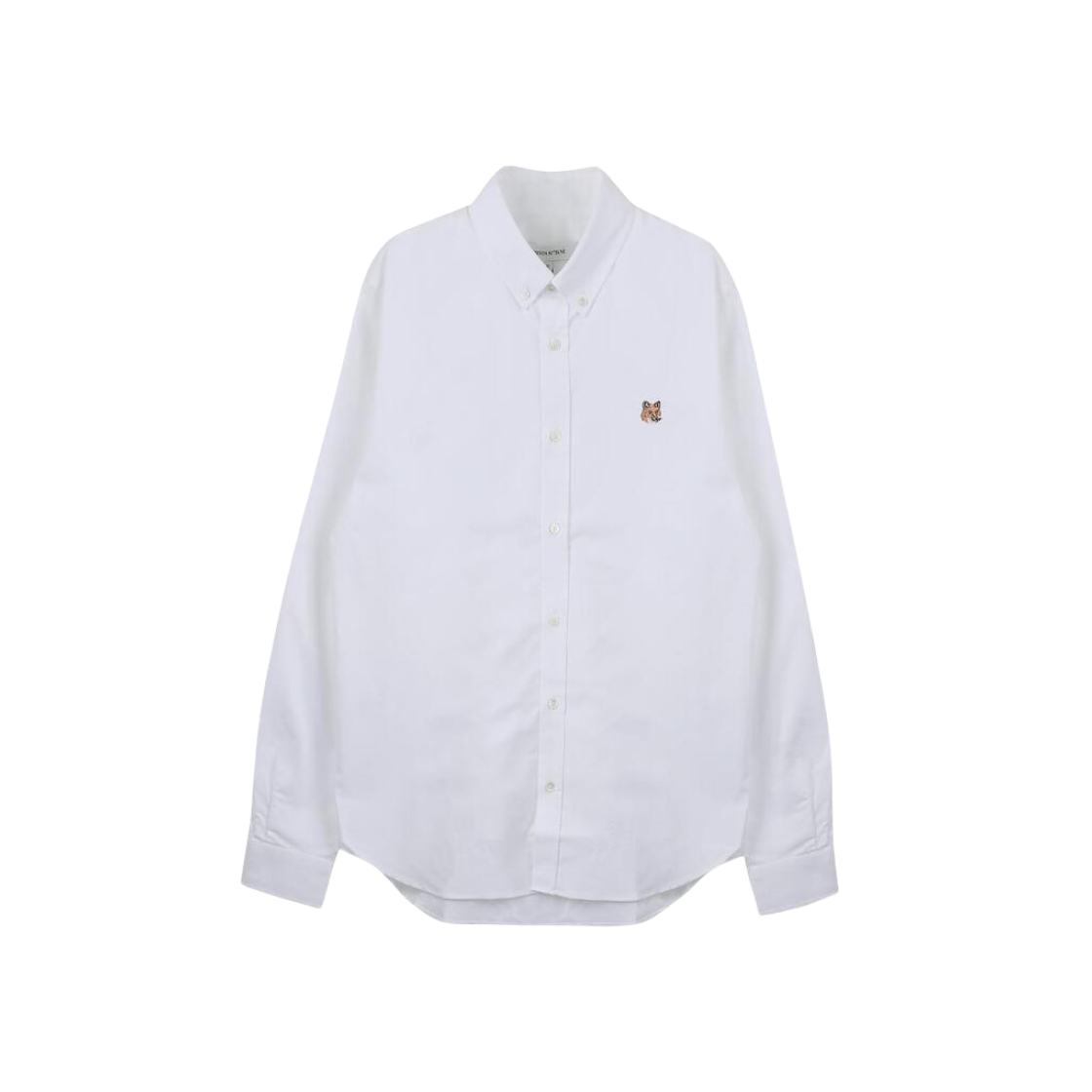 Maison Kitsune Mini Fox Head Classic BD Shirt White 상세 이미지 1