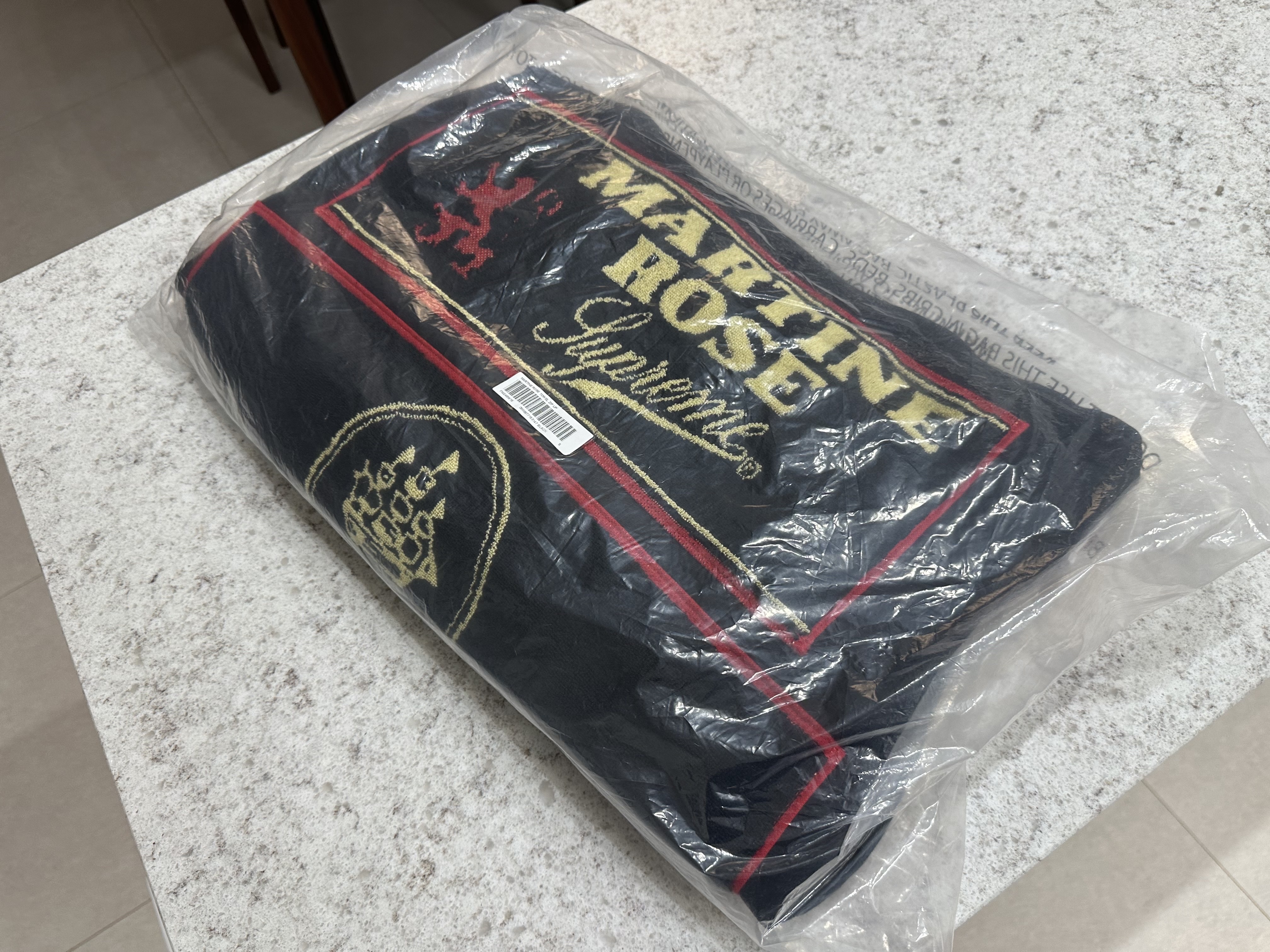 Supreme x Martine Rose Towel Zip Up Hooded Sweatshirt Black - 24FW 착용 스타일 - 7