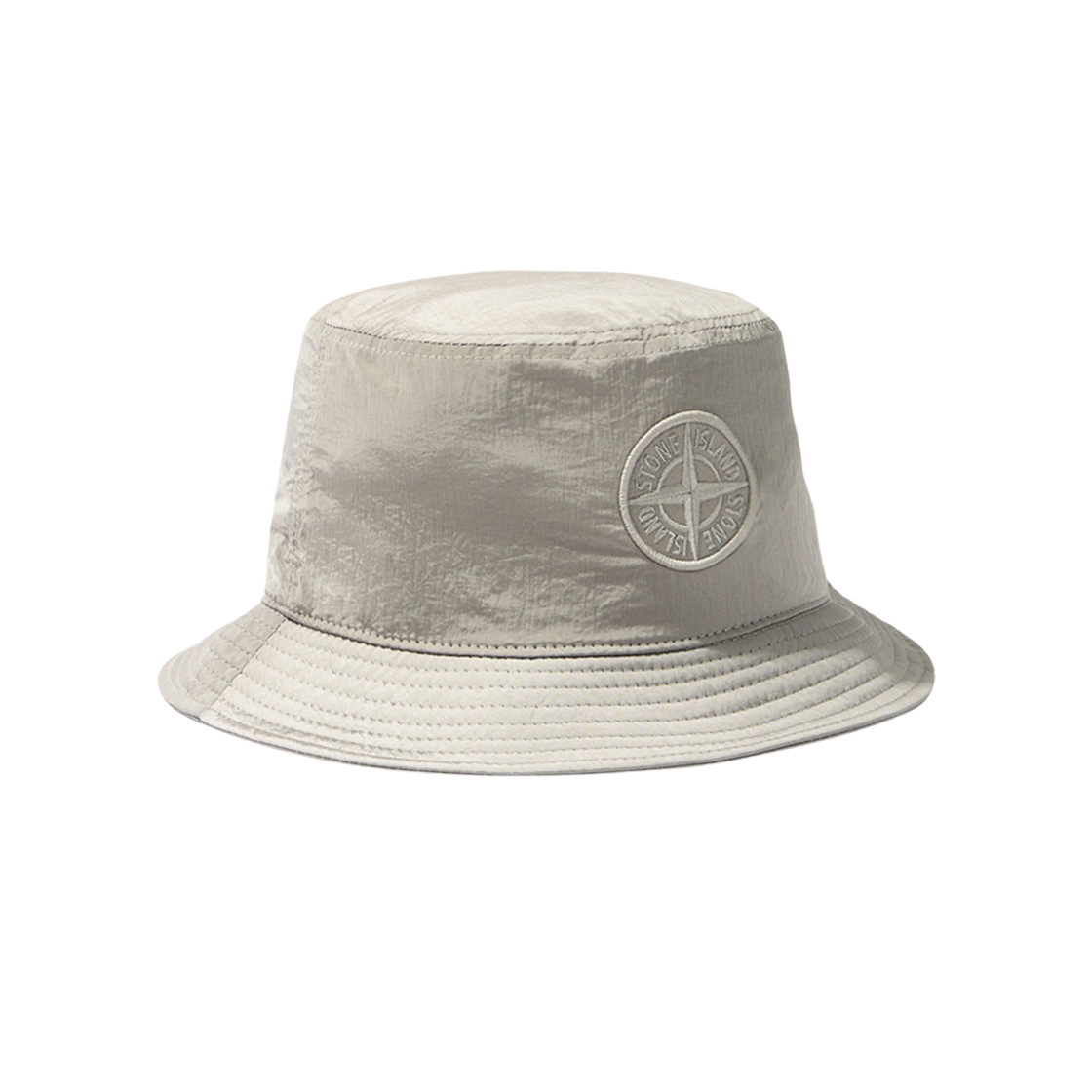 Stone Island 98076 Nylon Metal in Econyl Bucket Hat with Mesh Lining Off White - 24FW 상세 이미지 1