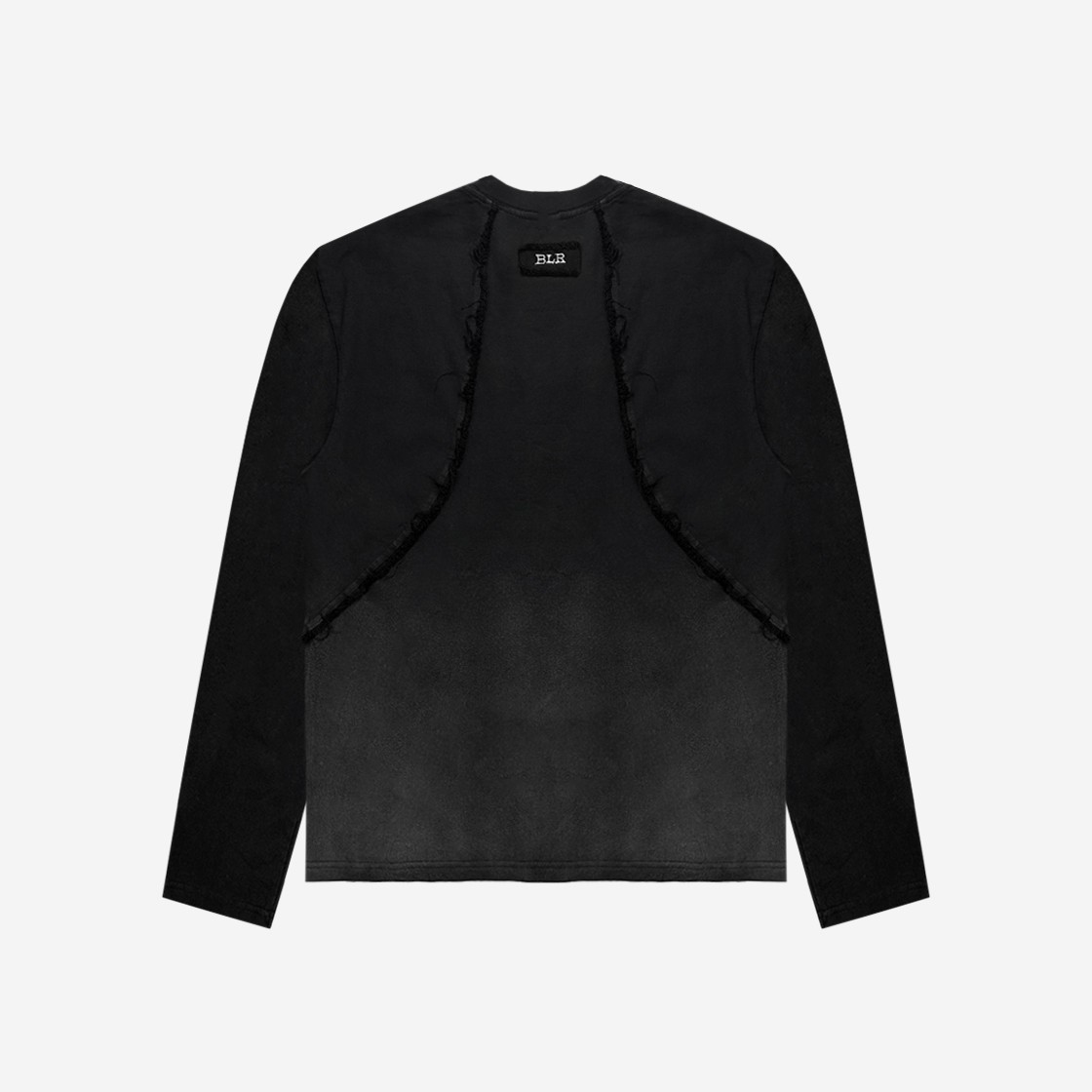 [KREAM 단독] BLR Destroyed Gradation Washing Long Sleeve Black 상세 이미지 2