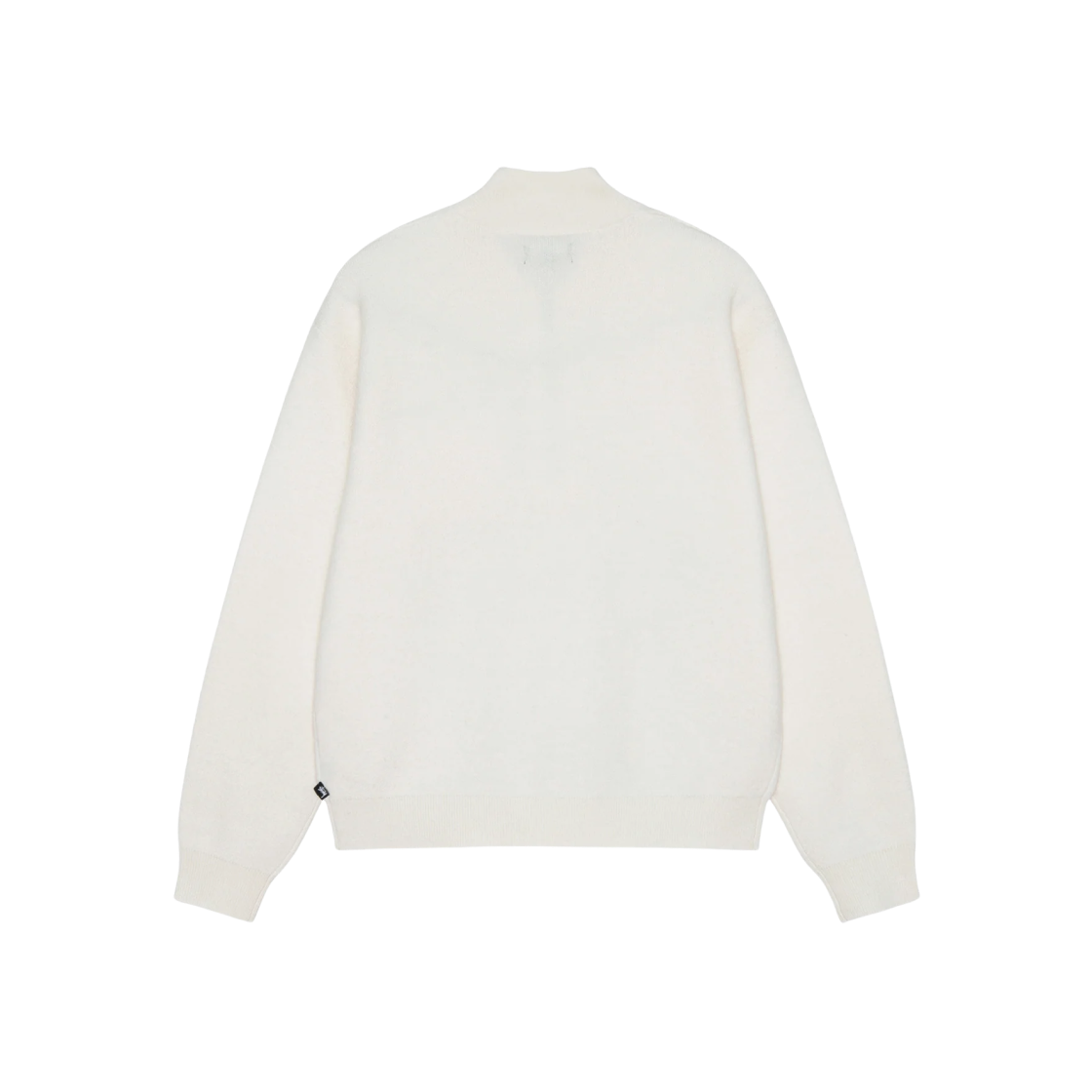 Stussy Half Zip Mock Neck Sweater Ivory 상세 이미지 2