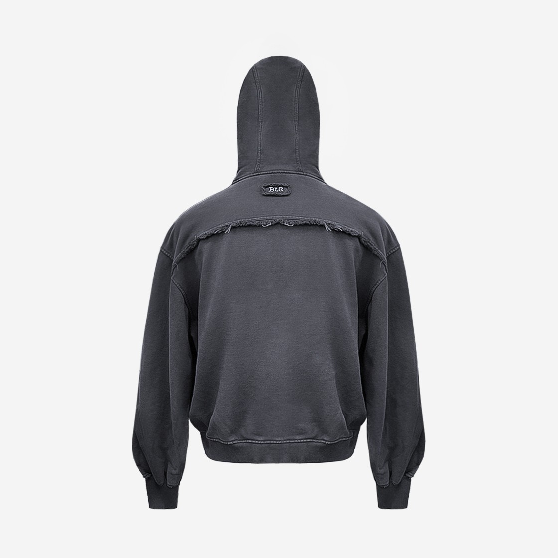 [KREAM 단독] BLR Vintage Garment Dyeing Hoodie Black 상세 이미지 2