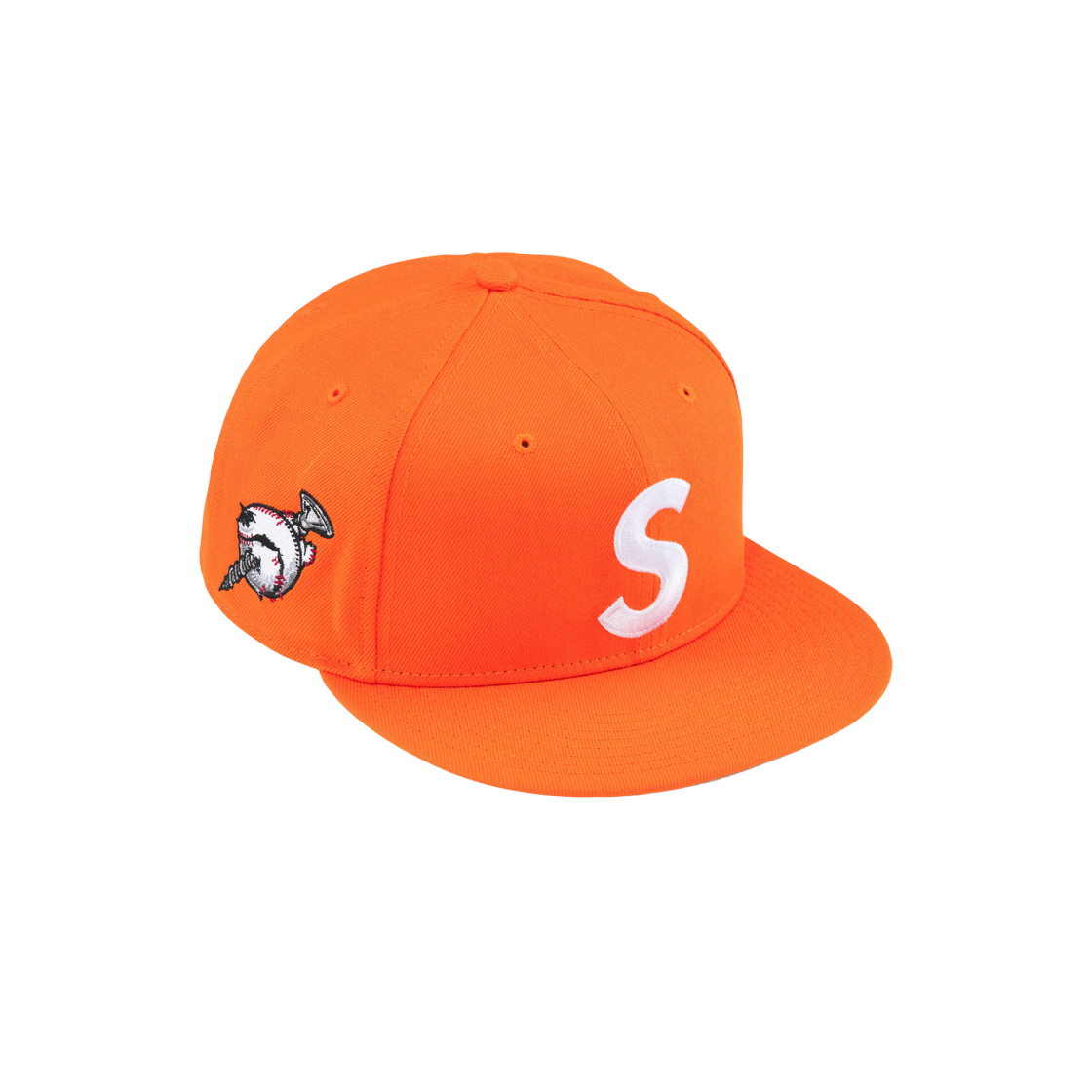 Supreme x New Era Screw Ball S Logo Orange - 24FW 상세 이미지 1