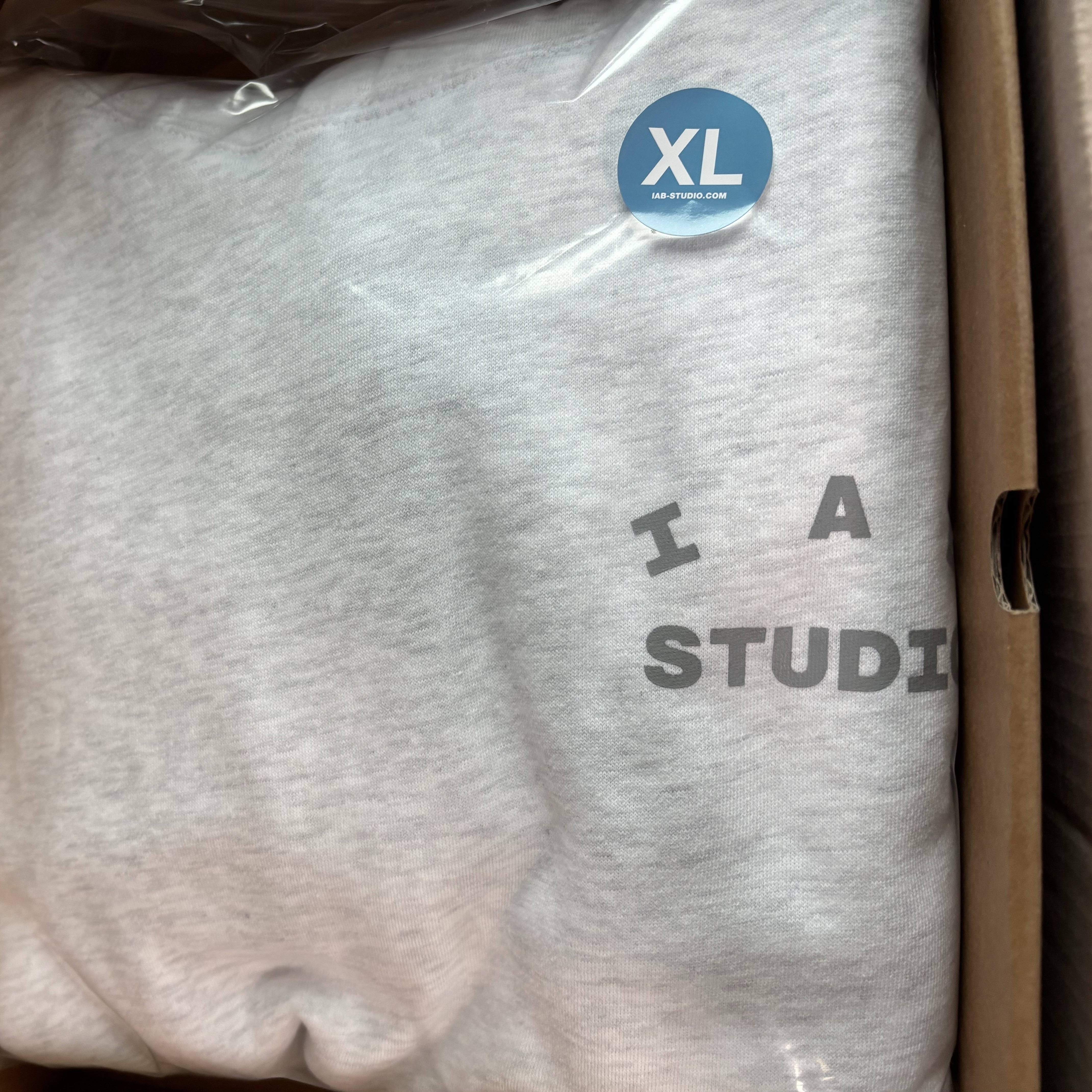 IAB Studio Hoodie Light Gray 착용 스타일