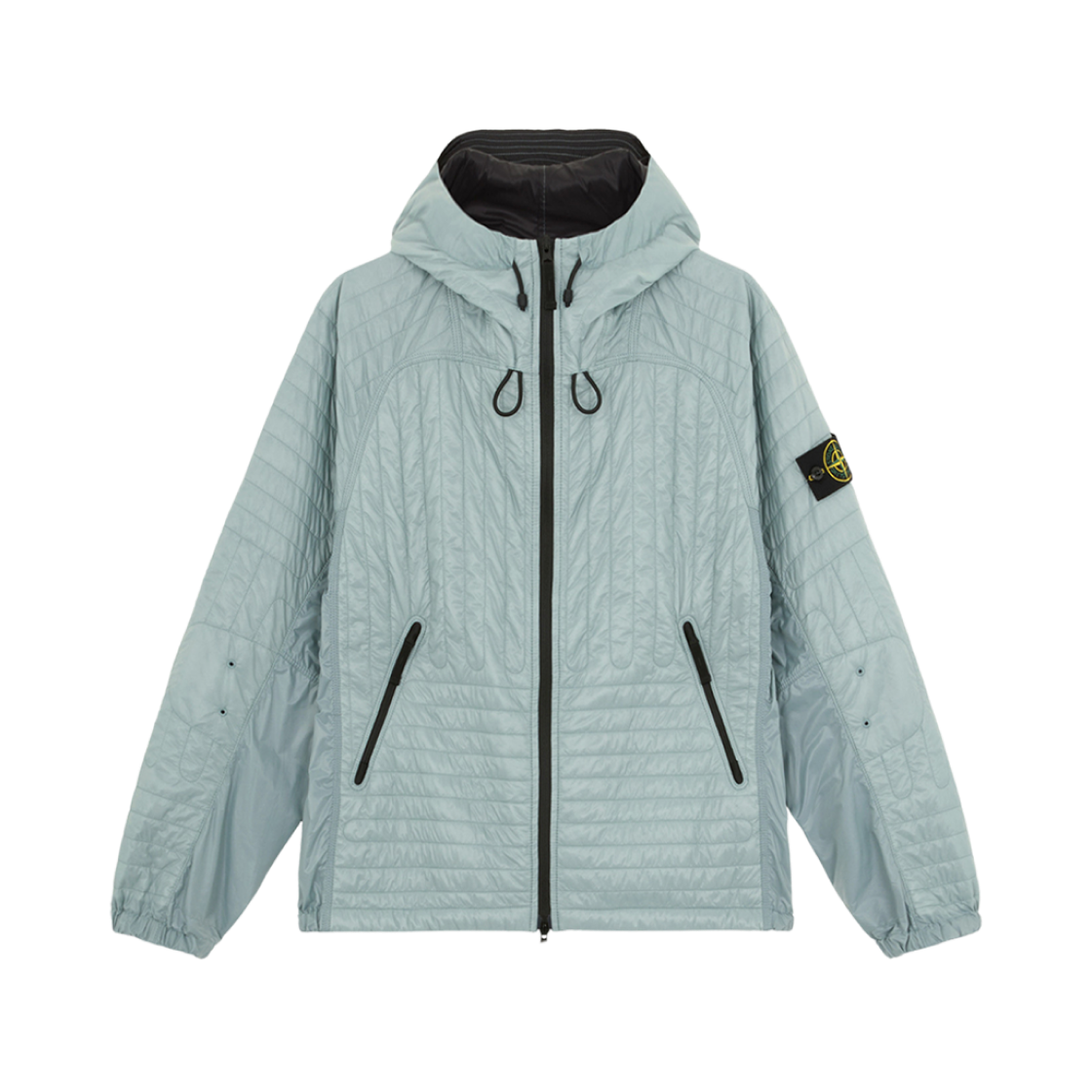 Stone Island 43232 Pertex Quantum Made From Netplus with Primaloft Insulation Technology Hooded Jacket with Anti Drop Green Grey - 24FW 상세 이미지 1