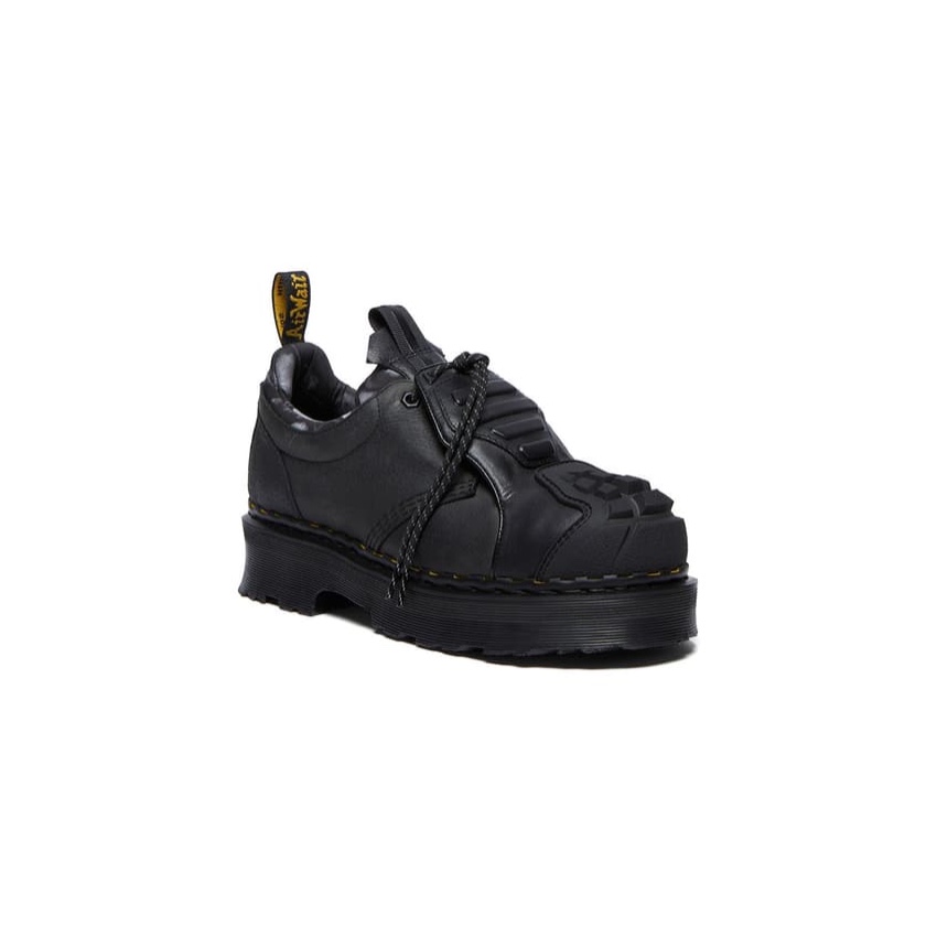 Dr. Martens 1461 Mono Black, Dr. Martens 1460 Nappa Leather Lace Up Boots Black 착용 스타일 - 2