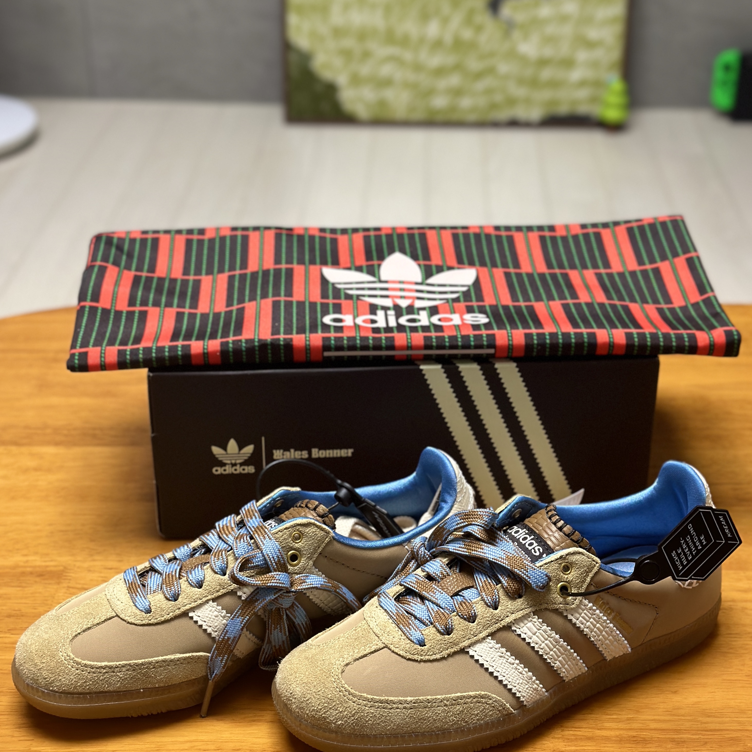 Adidas x Wales Bonner Samba Supplier Colour Wonder White 착용 스타일