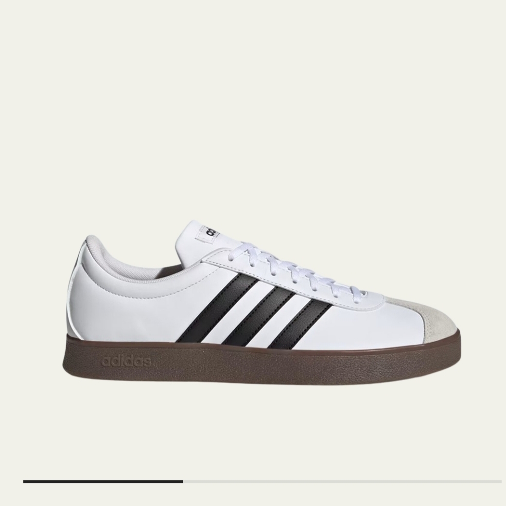 Adidas VL Court Base Cloud White Core Black 착용 스타일