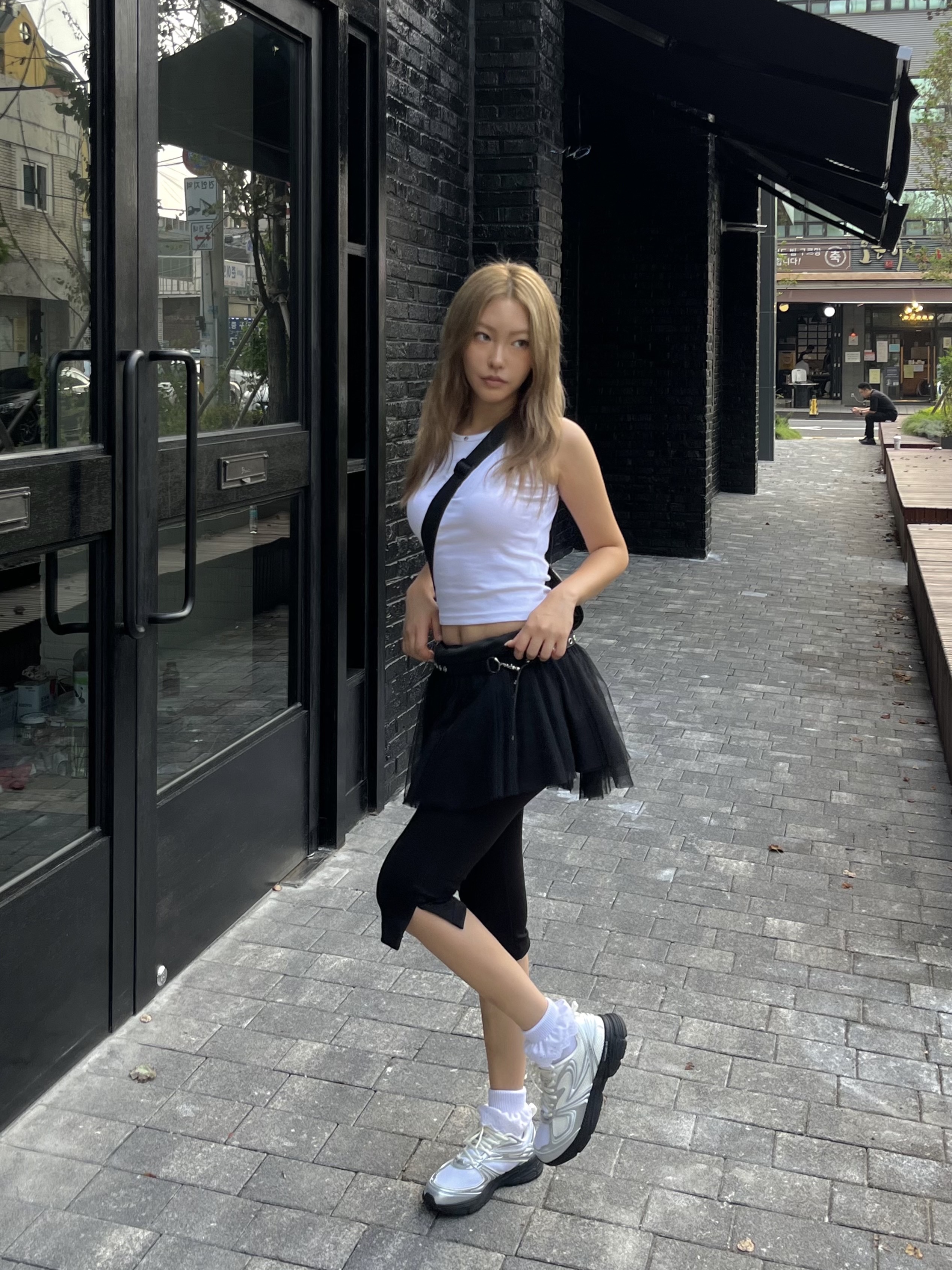Fila Interun Silver 착용 스타일 - 4