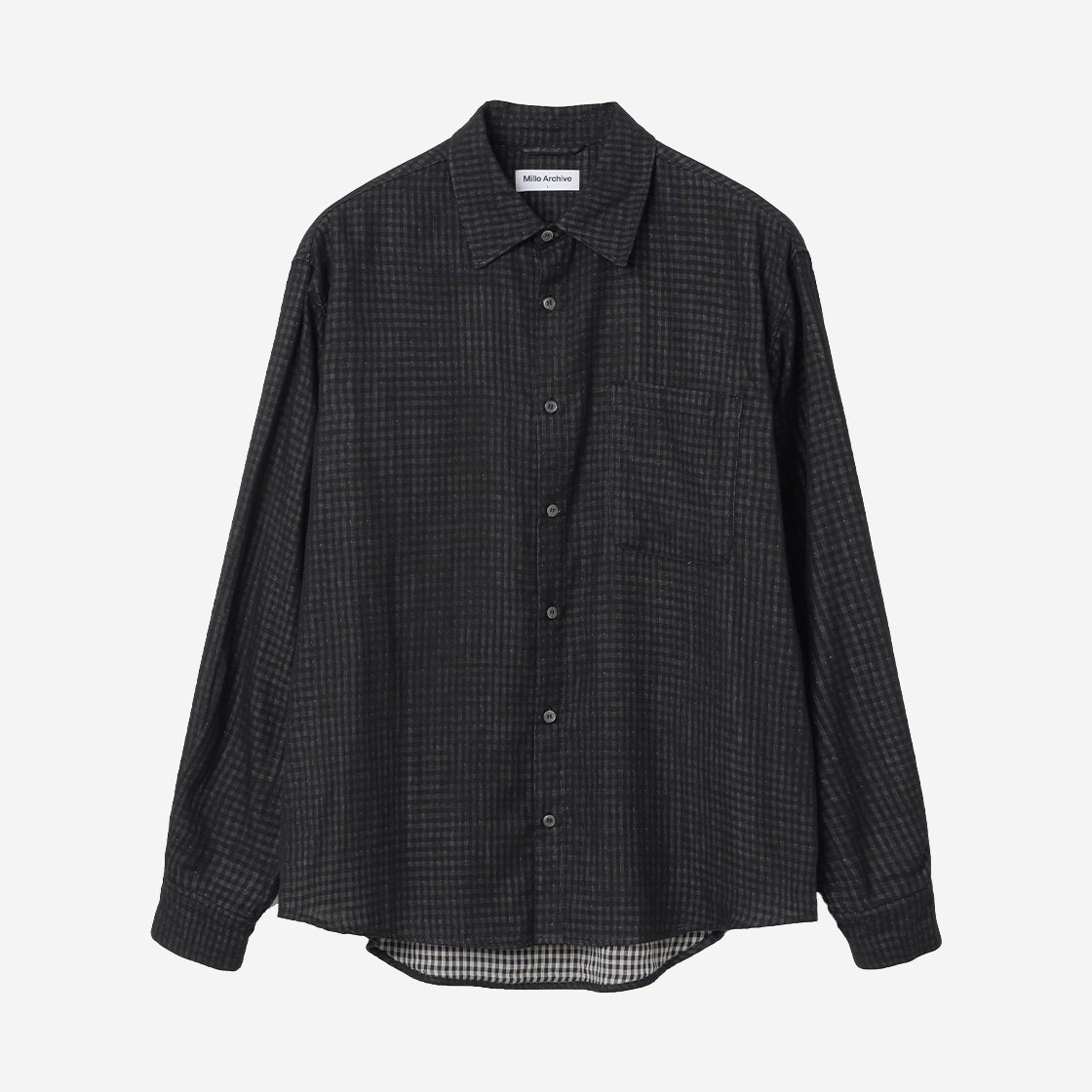 [예약 배송] Millo Archive Double Layered Shirts Black 상세 이미지 1