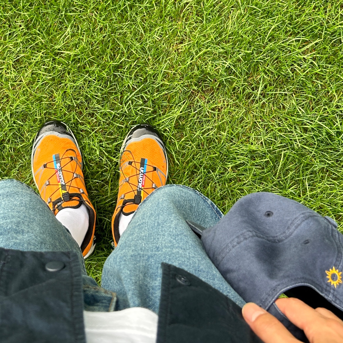 Salomon XT-6 Gore-Tex Utility Marmalade 착용 스타일