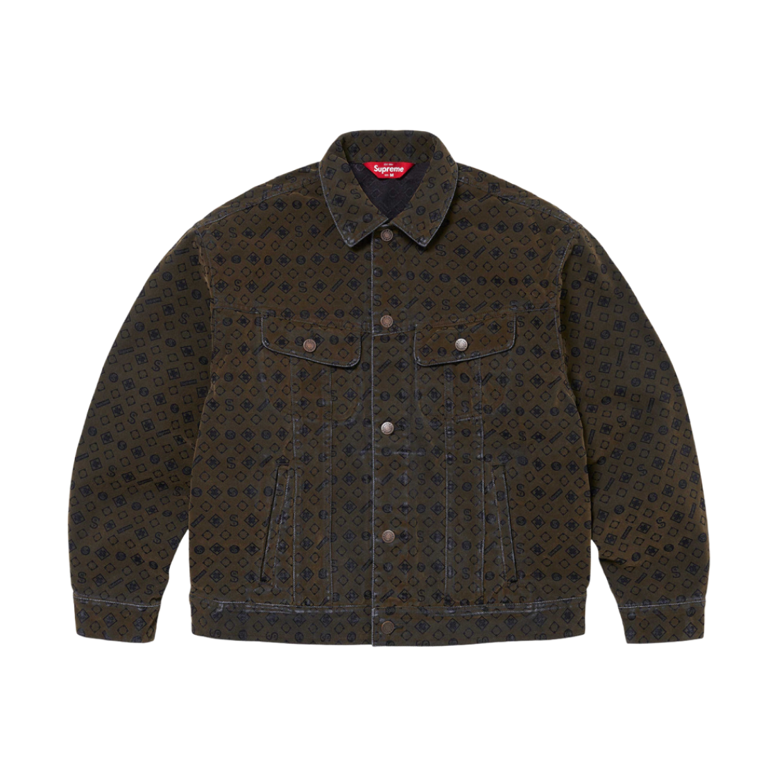 슈프림 플록 데님 트러커 자켓 블랙 - 24FW | Supreme | KREAM