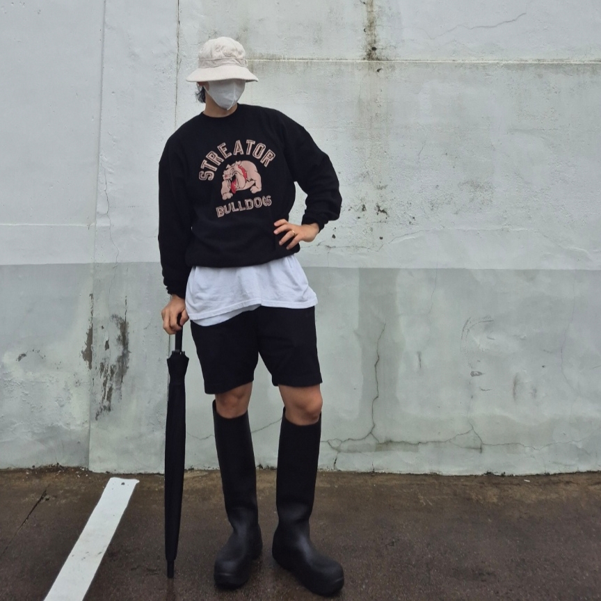 (W) Bottega Veneta Puddle Rubber High Boots Black, Adidas Adicolor Contempo Bucket Hat Black 착용 스타일