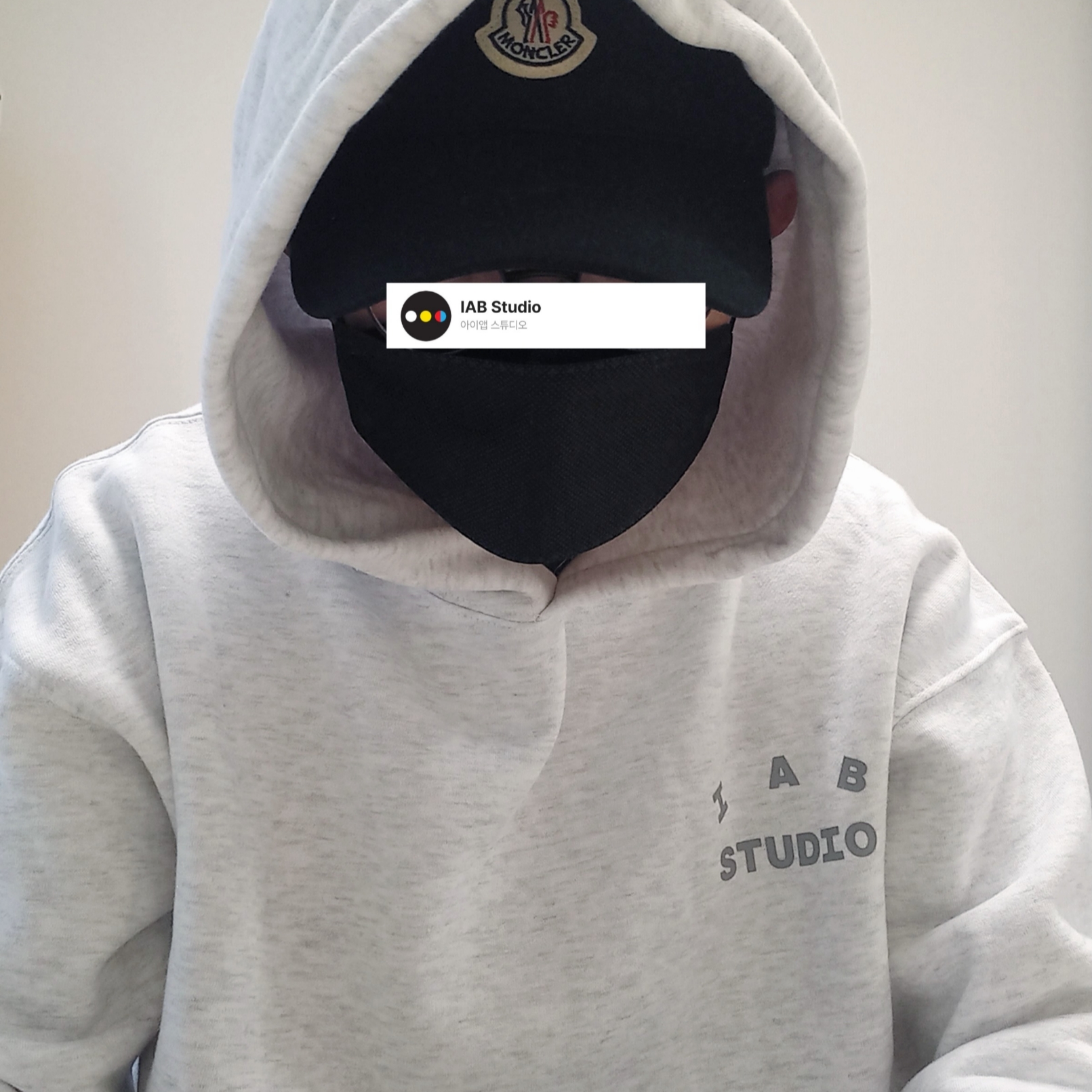 IAB Studio Hoodie Light Gray, IAB Studio Sweatpants Black White - 23SS 착용 스타일 - 8