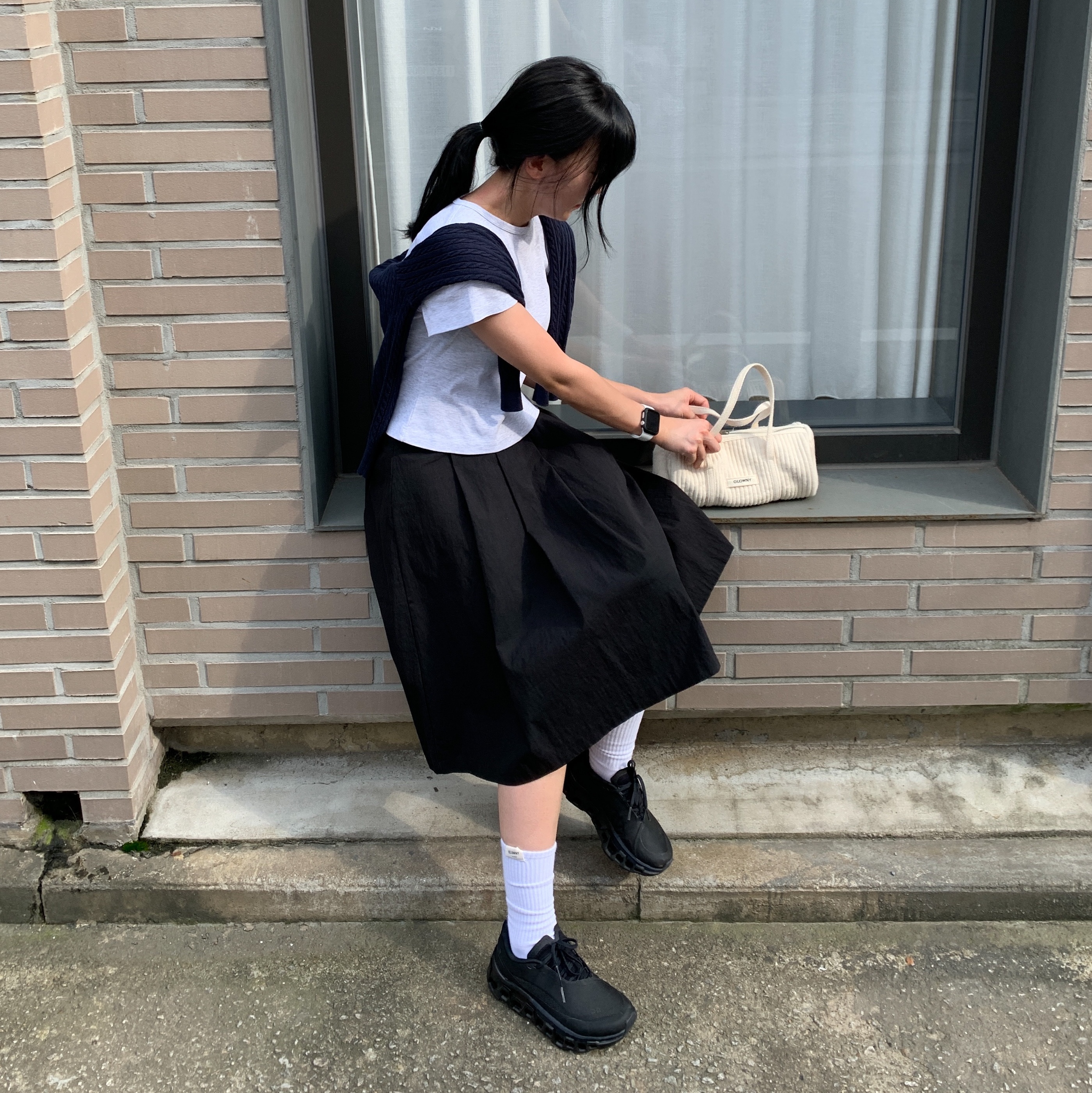 (W) On Running x Post Archive Faction (Paf) Cloudmonster 2 Black Magnet, [30% 적립] Polo Ralph Lauren Children Mini Cable Cotton Cardigan Hunter Navy 착용 스타일 - 1