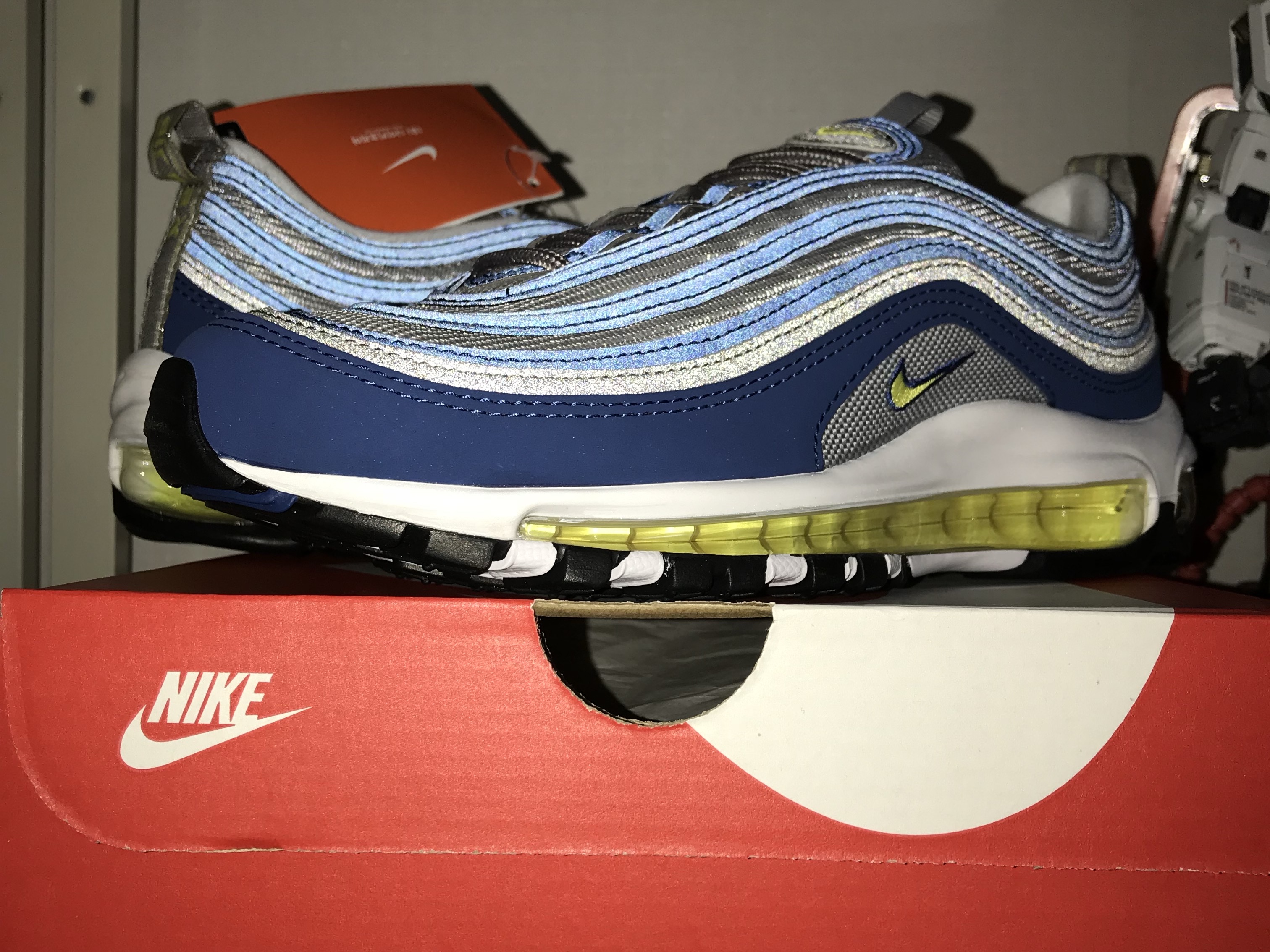 Nike Air Max 97 OG Royal Neon 착용 스타일 - 1