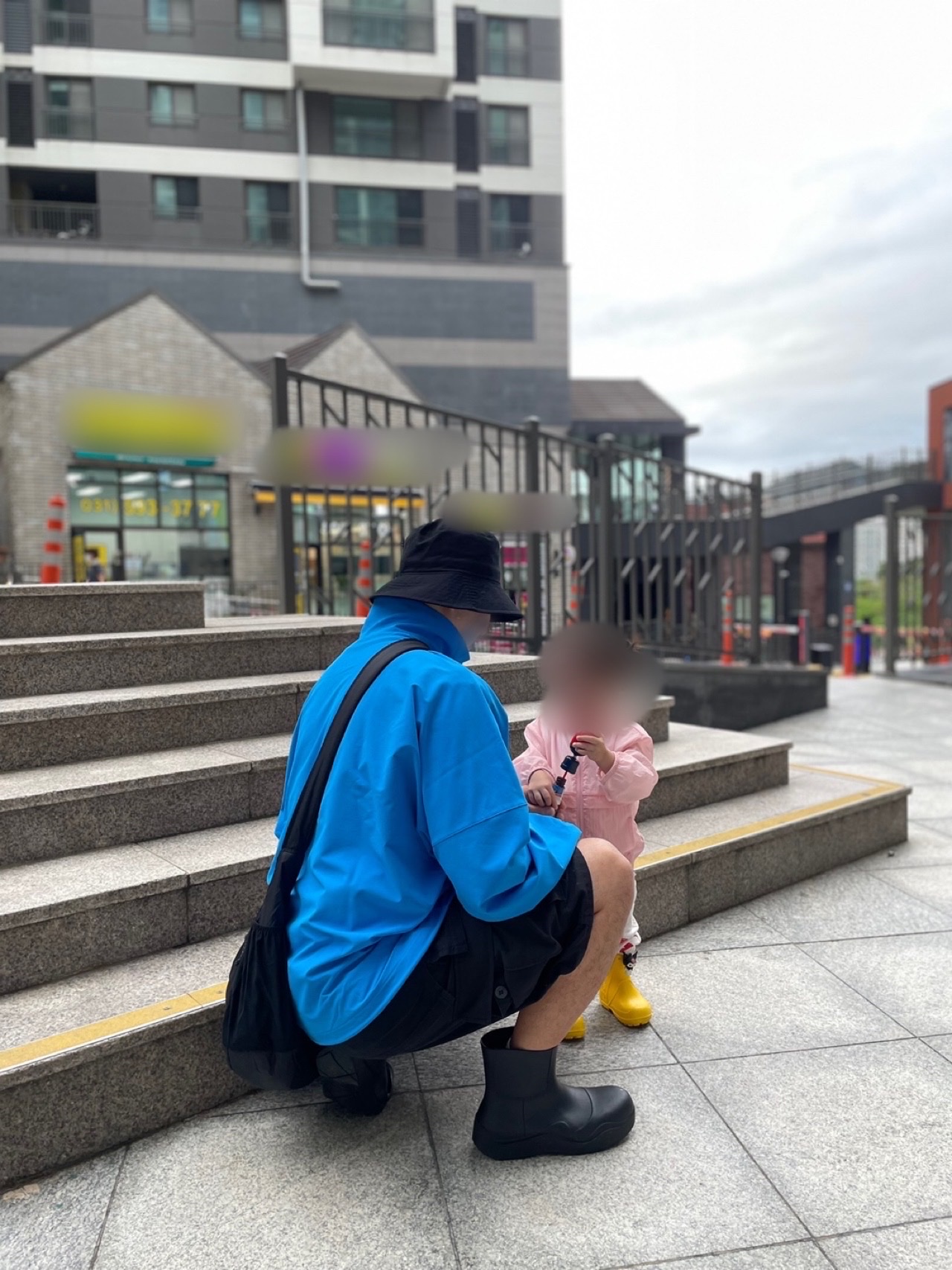 Adidas Street Neuclassics Track Top Bright Blue - KR Sizing 착용 스타일 - 3