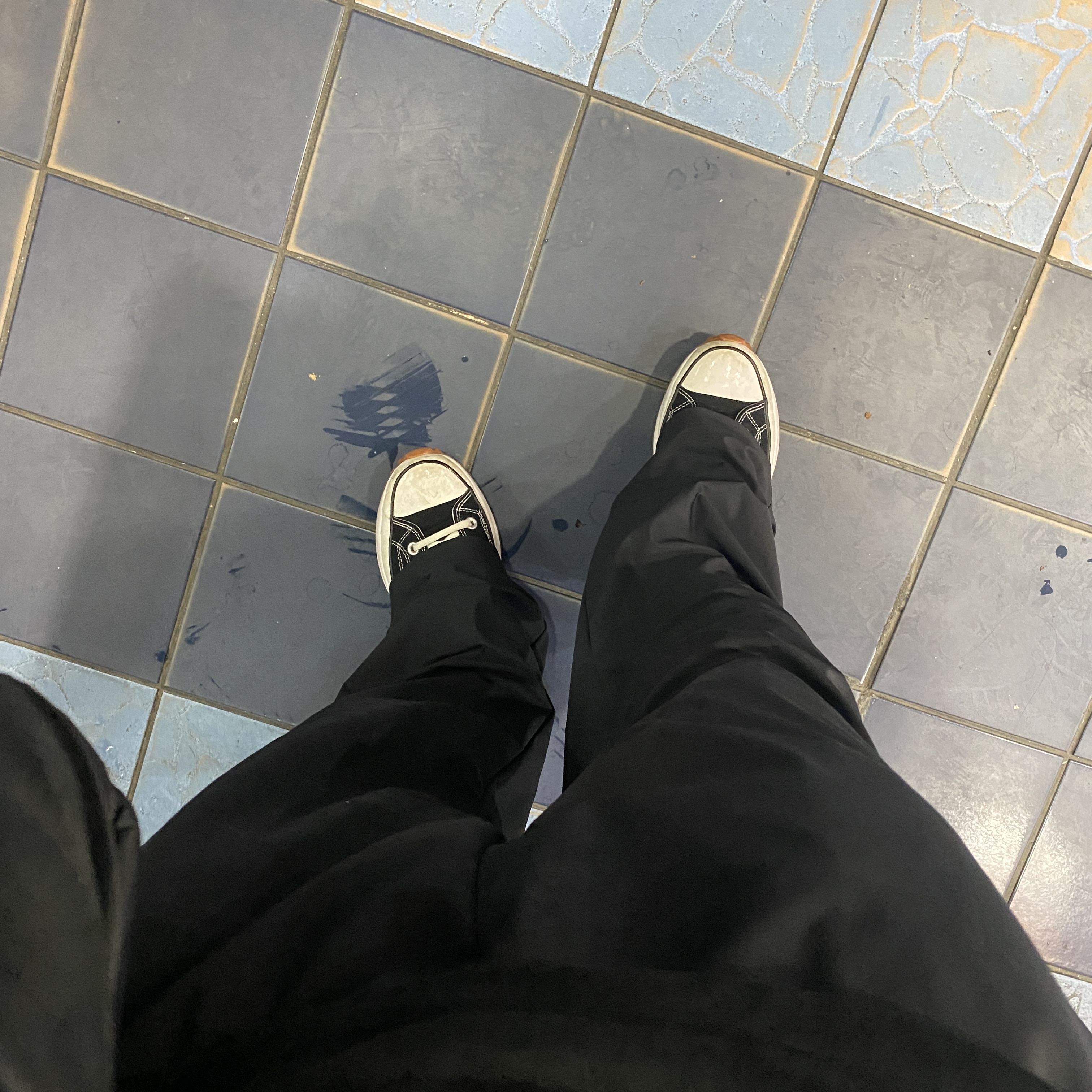 Converse Run Star Hike Low Black 착용 스타일