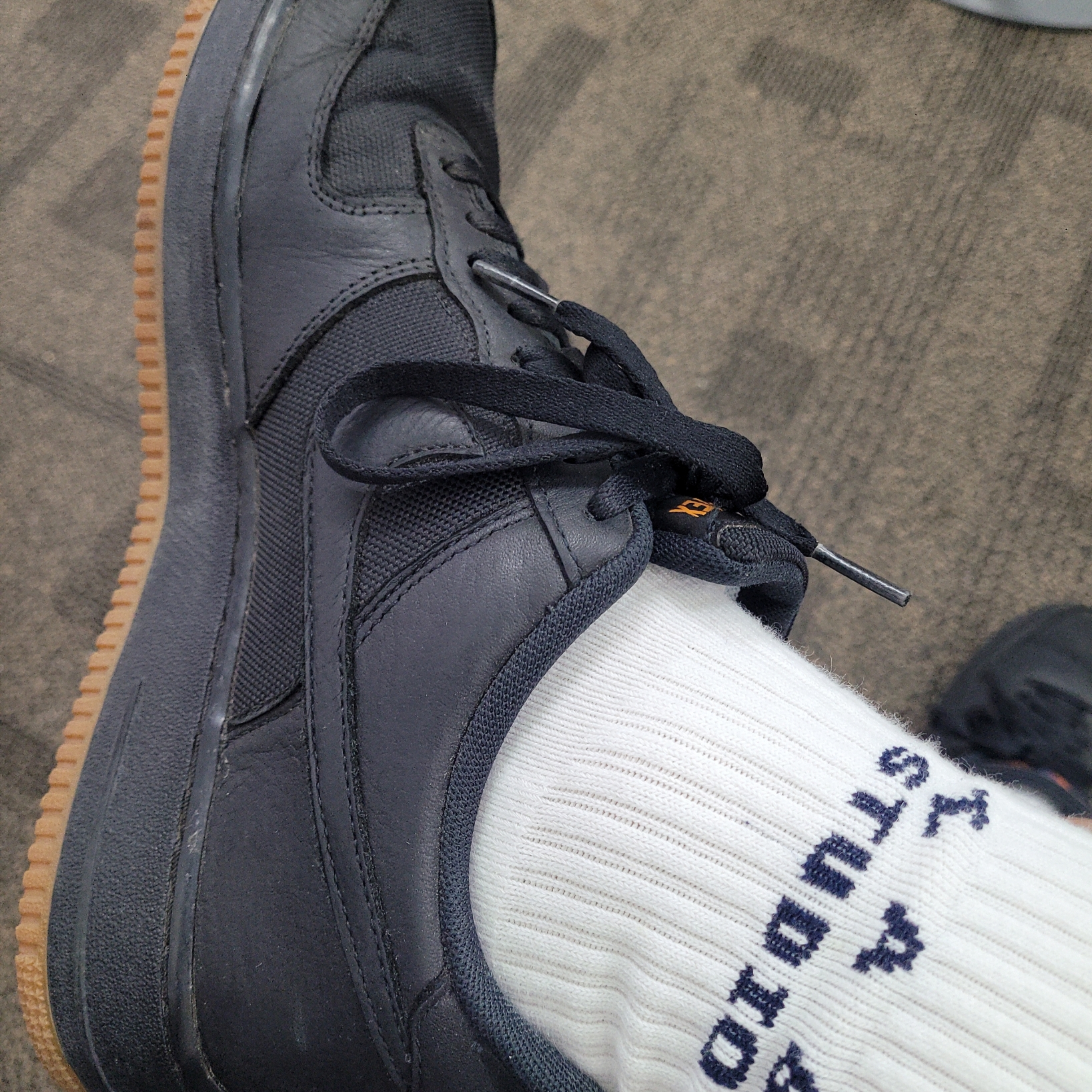 IAB Studio Socks White (5 Pack), Nike Air Force 1 Low Gore-Tex Black Light Carbon 착용 스타일