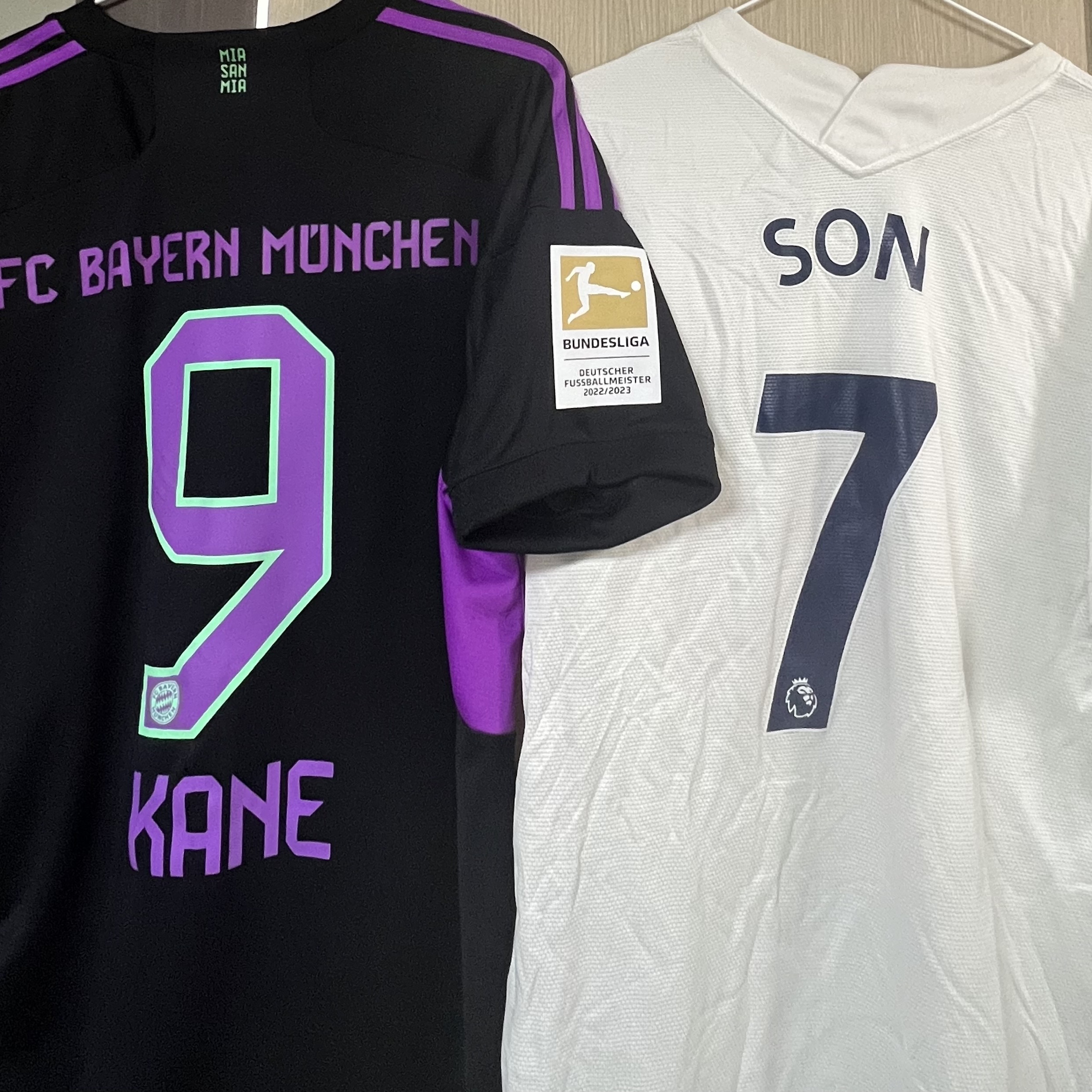Adidas Bayern Munchen 2023/24 Away Jersey Black - KR Sizing (Non Marking Ver.) 착용 스타일