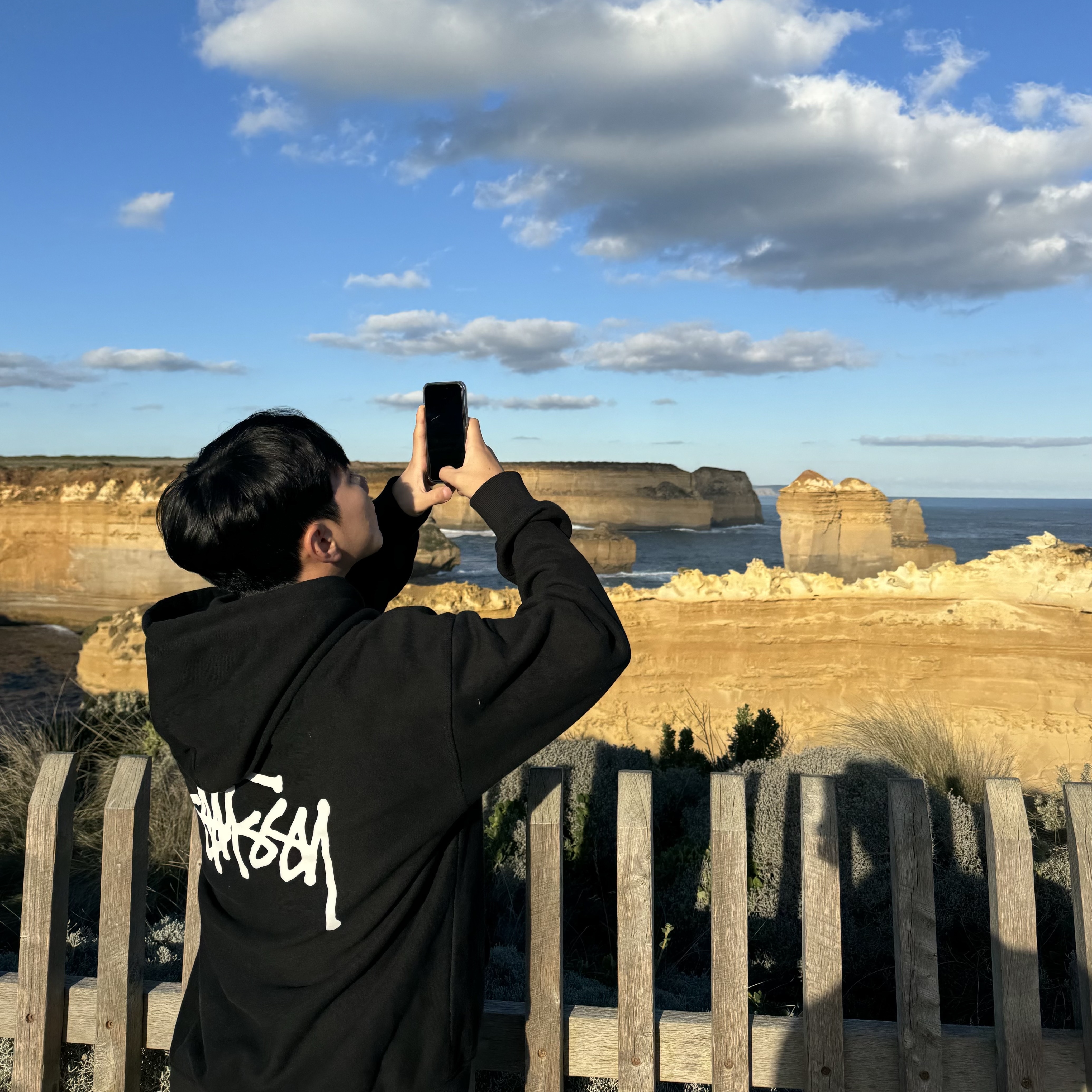 Stussy Basic Stussy Hoodie Black 2023 착용 스타일