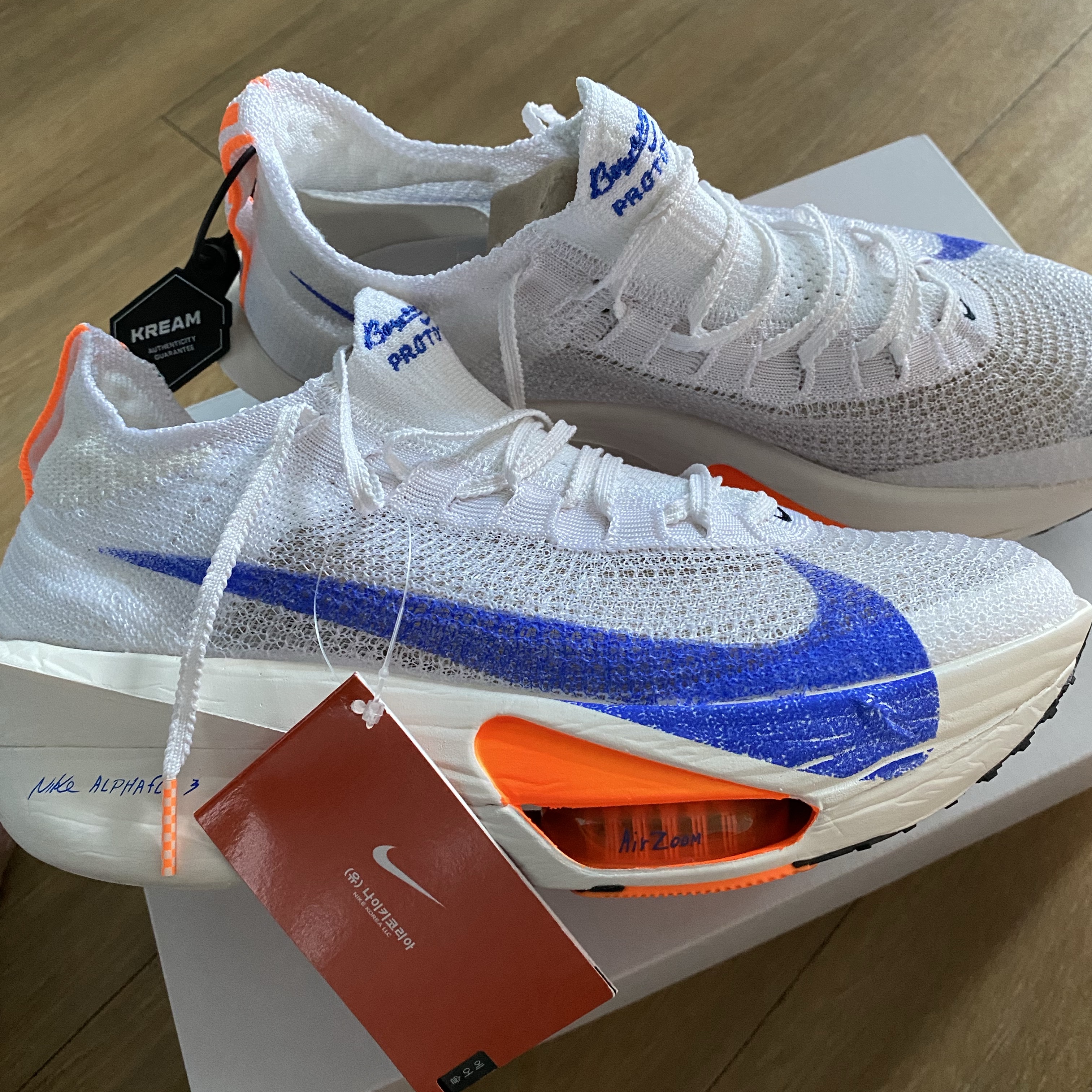 Nike Air Zoom Alphafly Next% 3 Blueprint 착용 스타일