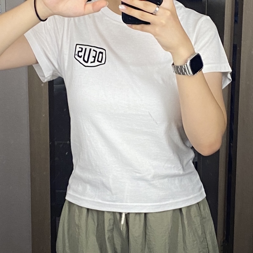 (Kids) Deus Ex Machina College Seoul T-Shirt White 착용 스타일