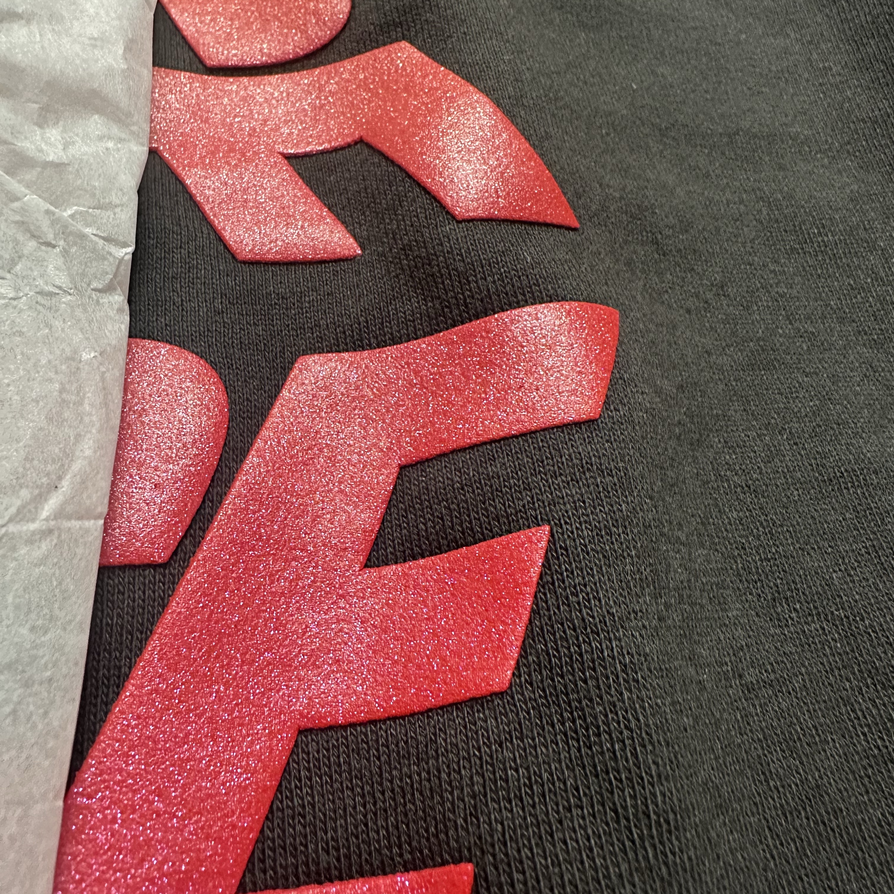 Palace P3 Glitter Crew Black - 24FW 착용 스타일 - 4