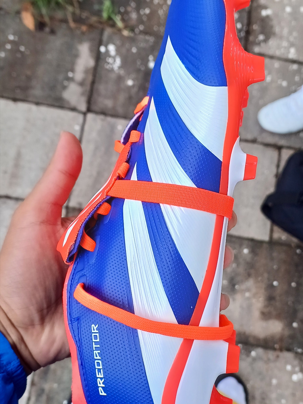 Adidas Predator Elite 2G/3G AG Core Black Cloud White 착용 스타일 - 3