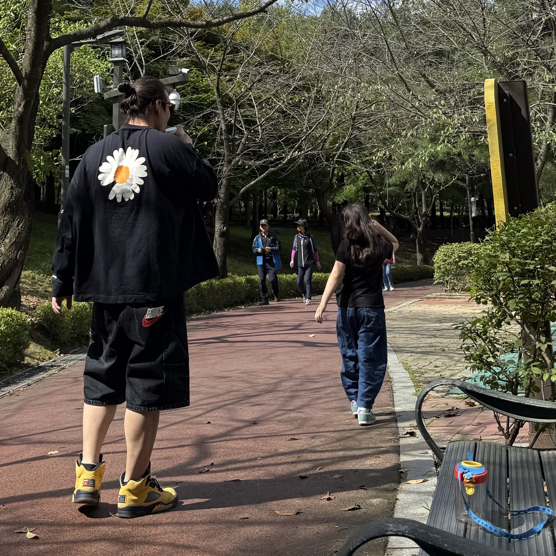 Jordan 5 Retro Michigan 2019, Supreme x Nike Denim Short Black - 24SS 착용 스타일 - 1