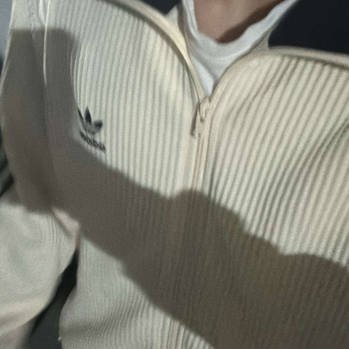 Adidas Waffle Beckenbauer Track Top Wonder White - KR Sizing 착용 스타일