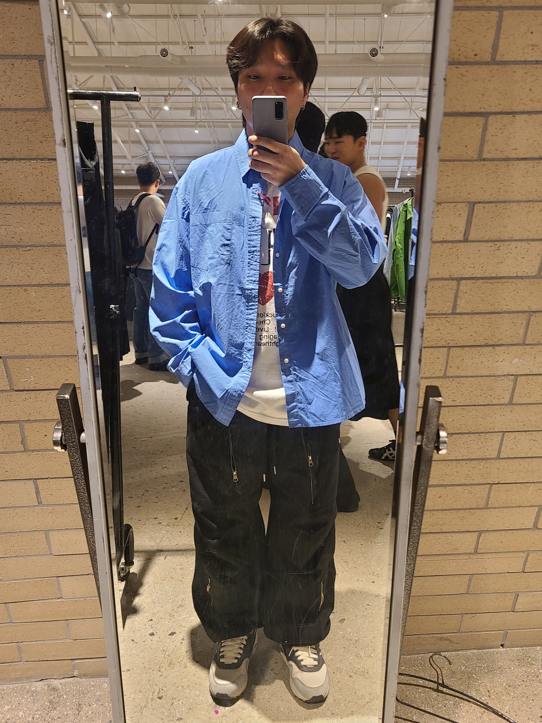 Flavorism Ripstop Parachute Cargo Pants Black, Nike Air Max 1 City Pack London 착용 스타일 - 3