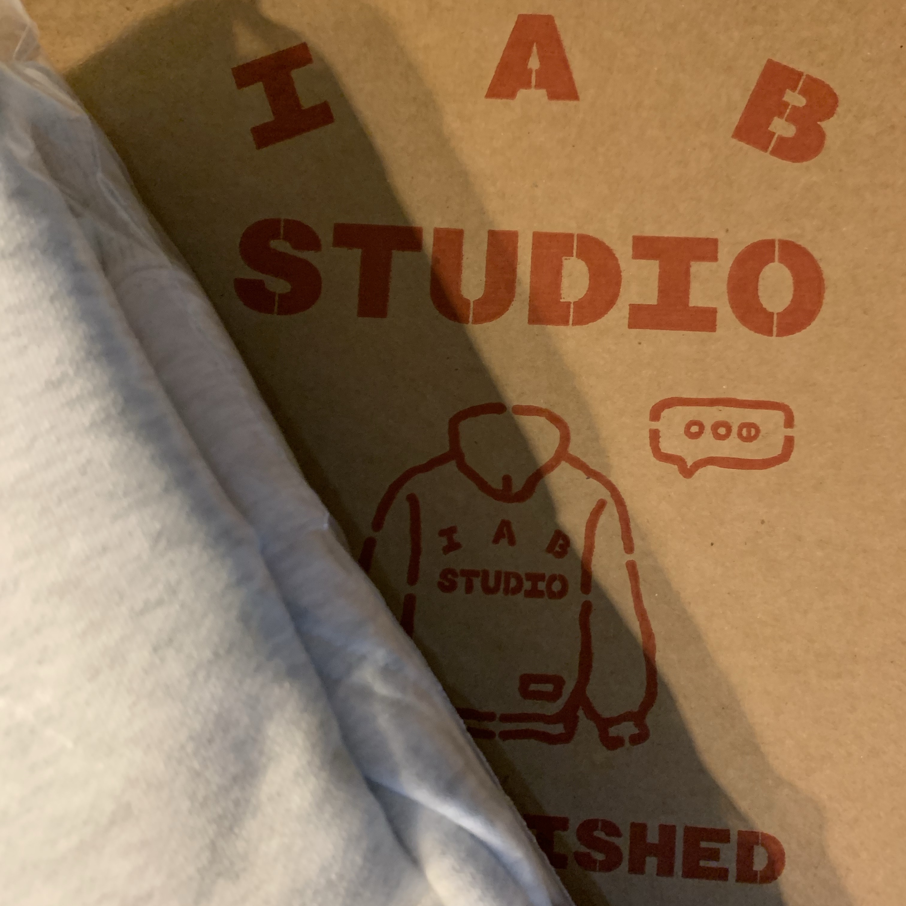 IAB Studio Hoodie Light Gray 착용 스타일