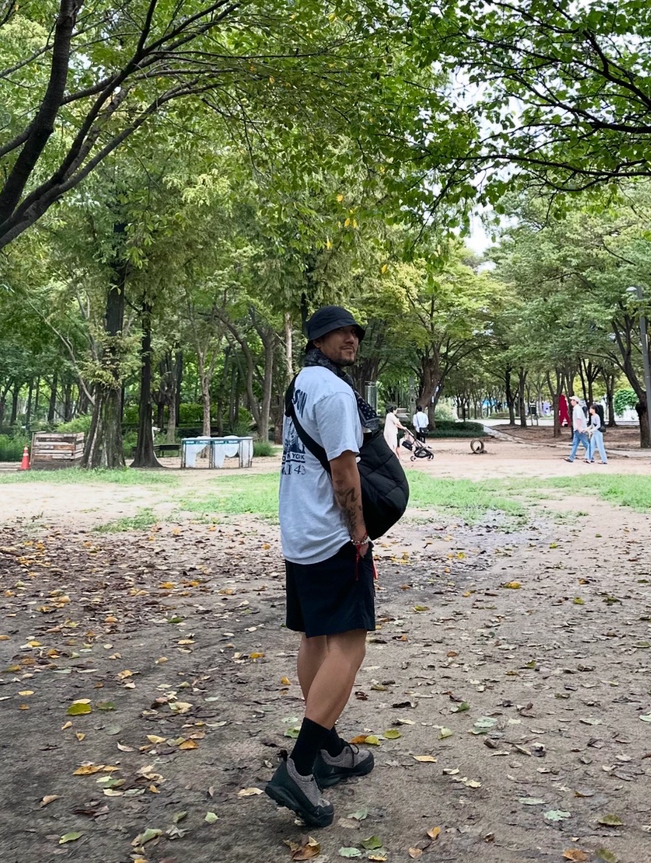 Roa Hiking Cingino Brown Black 착용 스타일 - 1