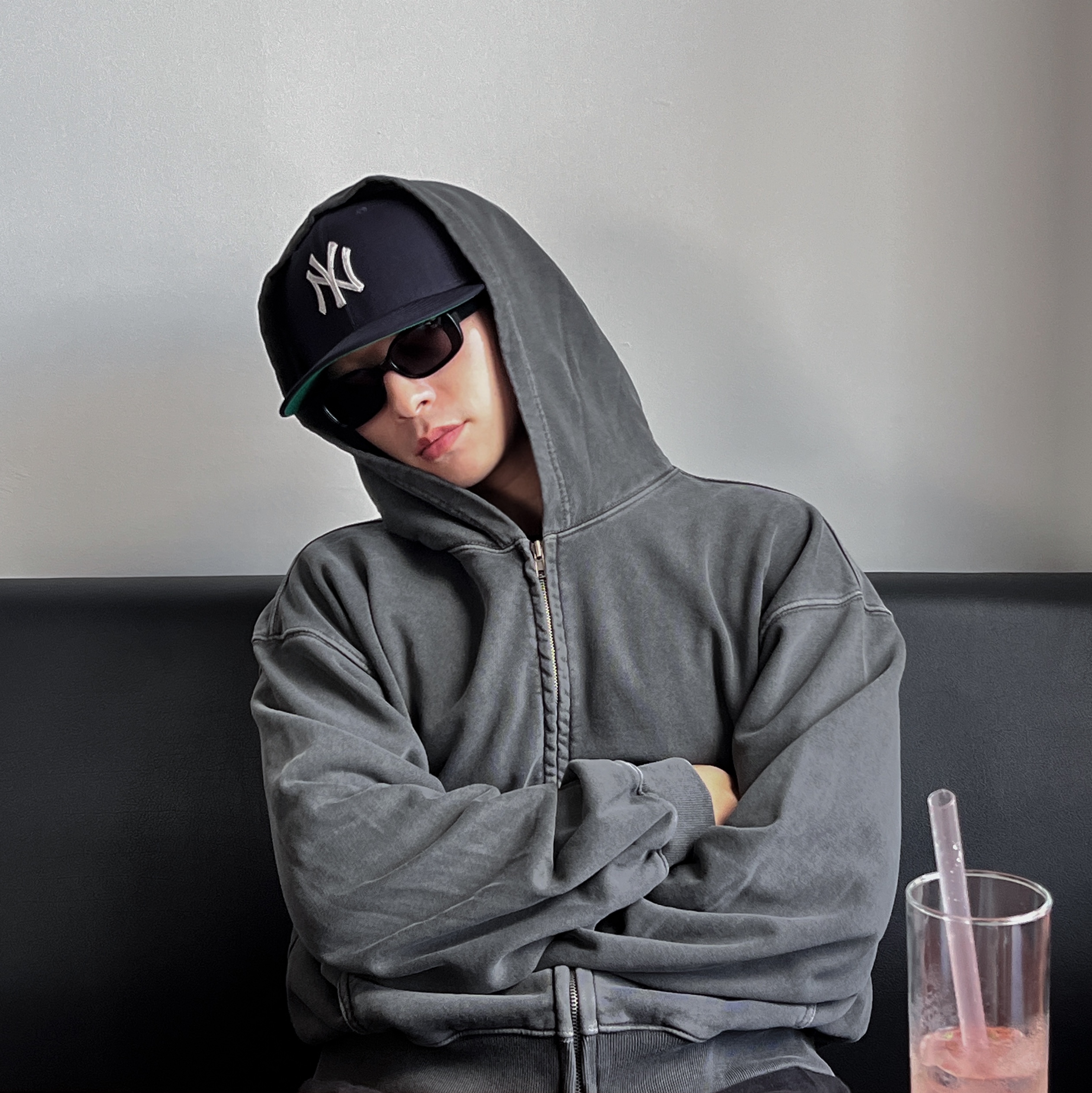Thisisneverthat x New Era x MLB New York Yankees 59Fifty Classic Navy 착용 스타일 - 2