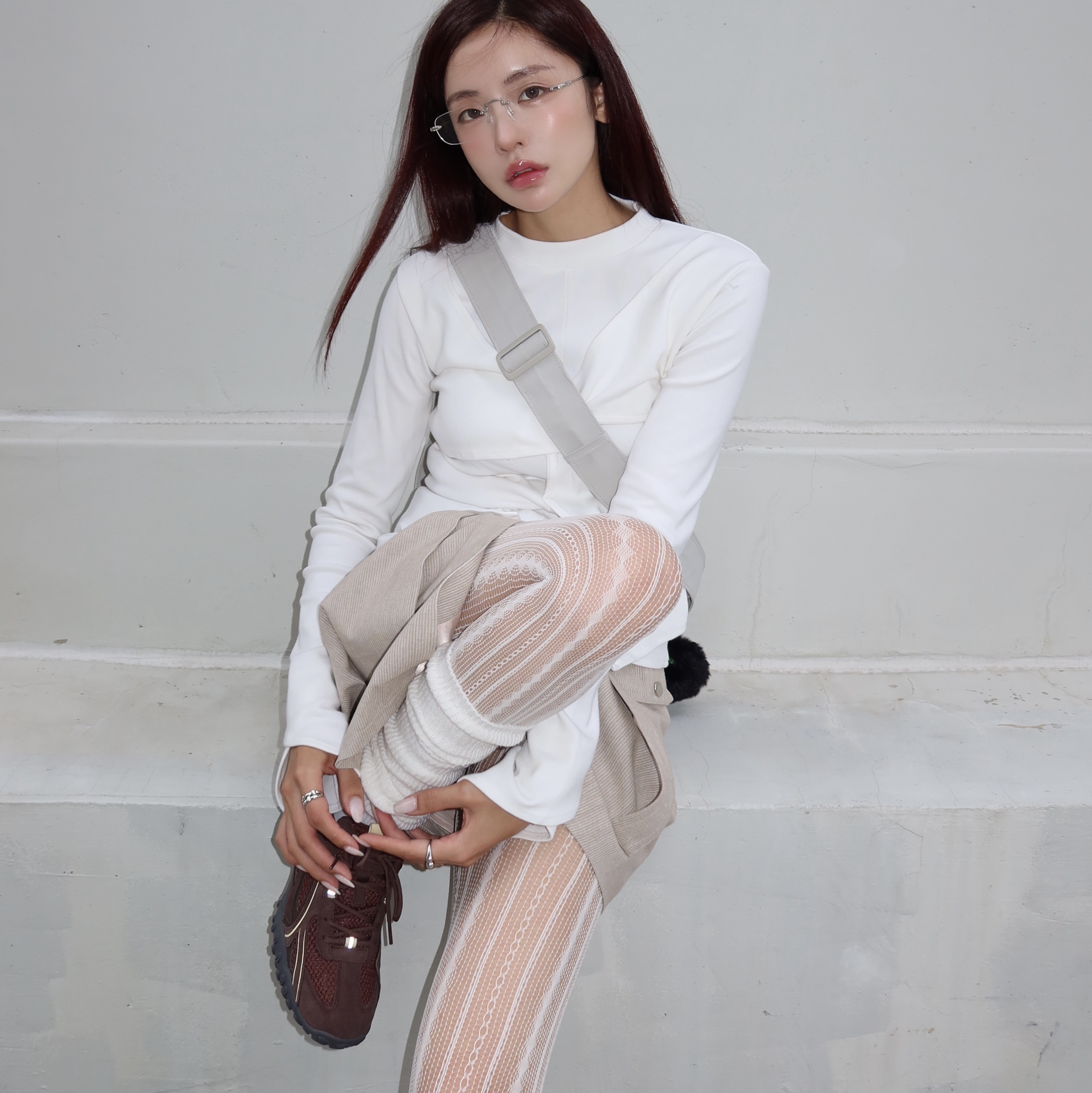 Fila Echappe Choco 착용 스타일 - 9
