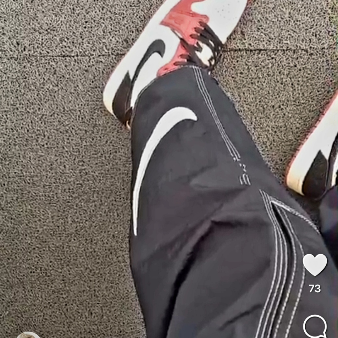 Supreme x Nike Ripstop Pullover Black - 24SS, Supreme x Nike Ripstop Track Pants Black - 24SS 착용 스타일 - 2
