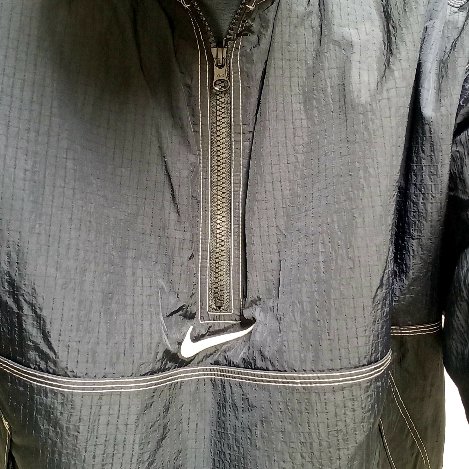 Supreme x Nike Ripstop Pullover Black - 24SS, Supreme x Nike Ripstop Track Pants Black - 24SS 착용 스타일 - 4