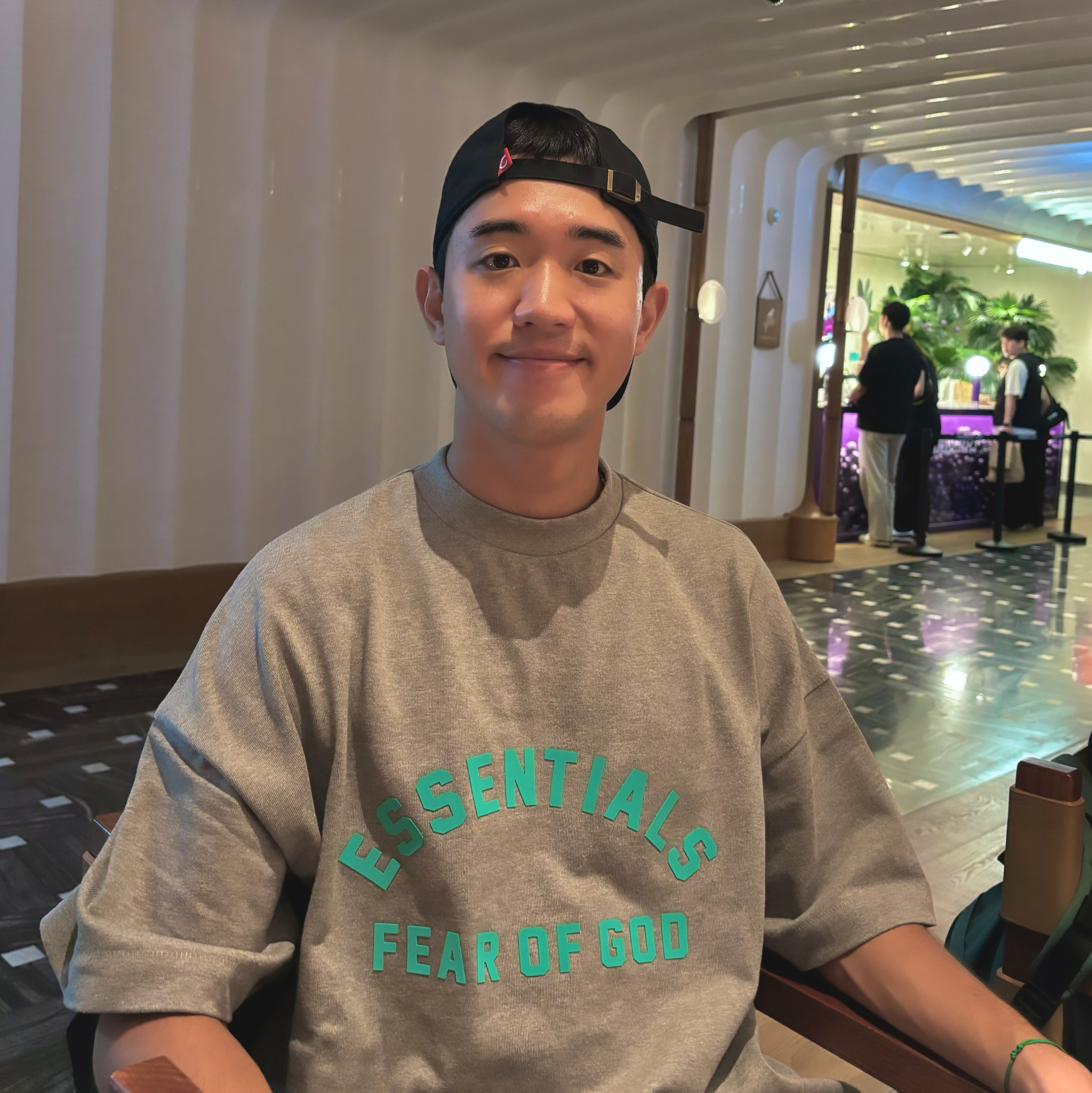 Essentials Heavy Jersey Crewneck T-Shirt Dark Heather Oatmeal - 24SS 착용 스타일