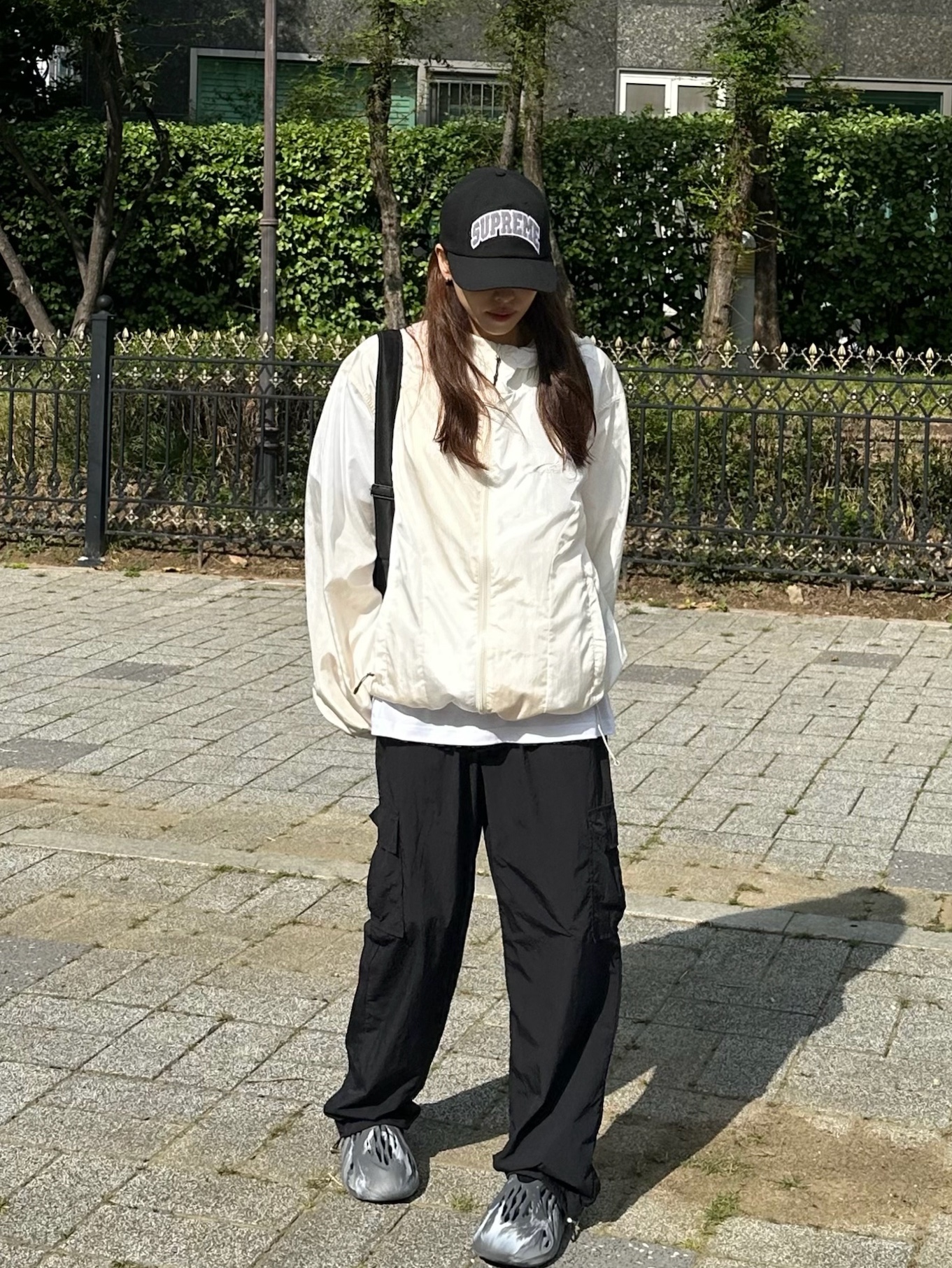 Supreme Felt Arc 6-Panel Black - 24FW, Porter Tanker Backpack Black 착용 스타일