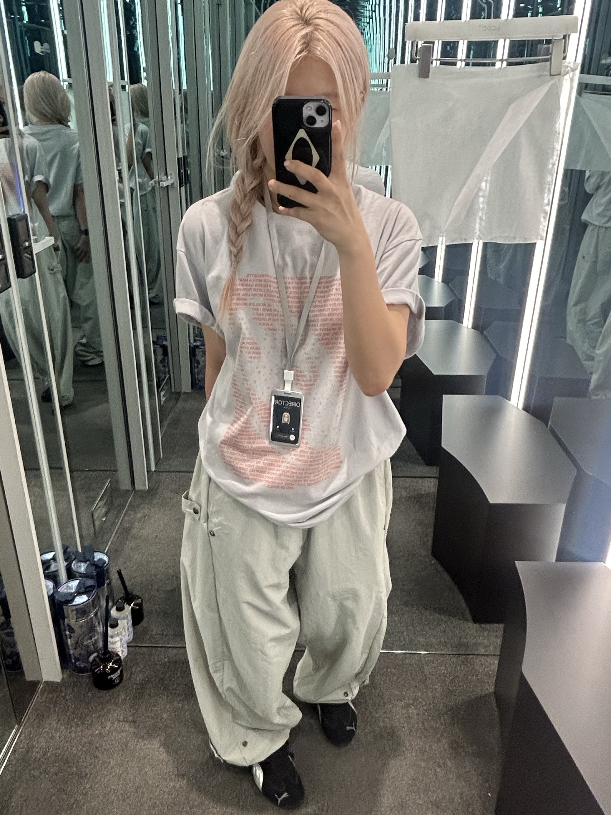 Sansan Gear Infuse T-Shirt Light Grey - 24SS 착용 스타일 - 1