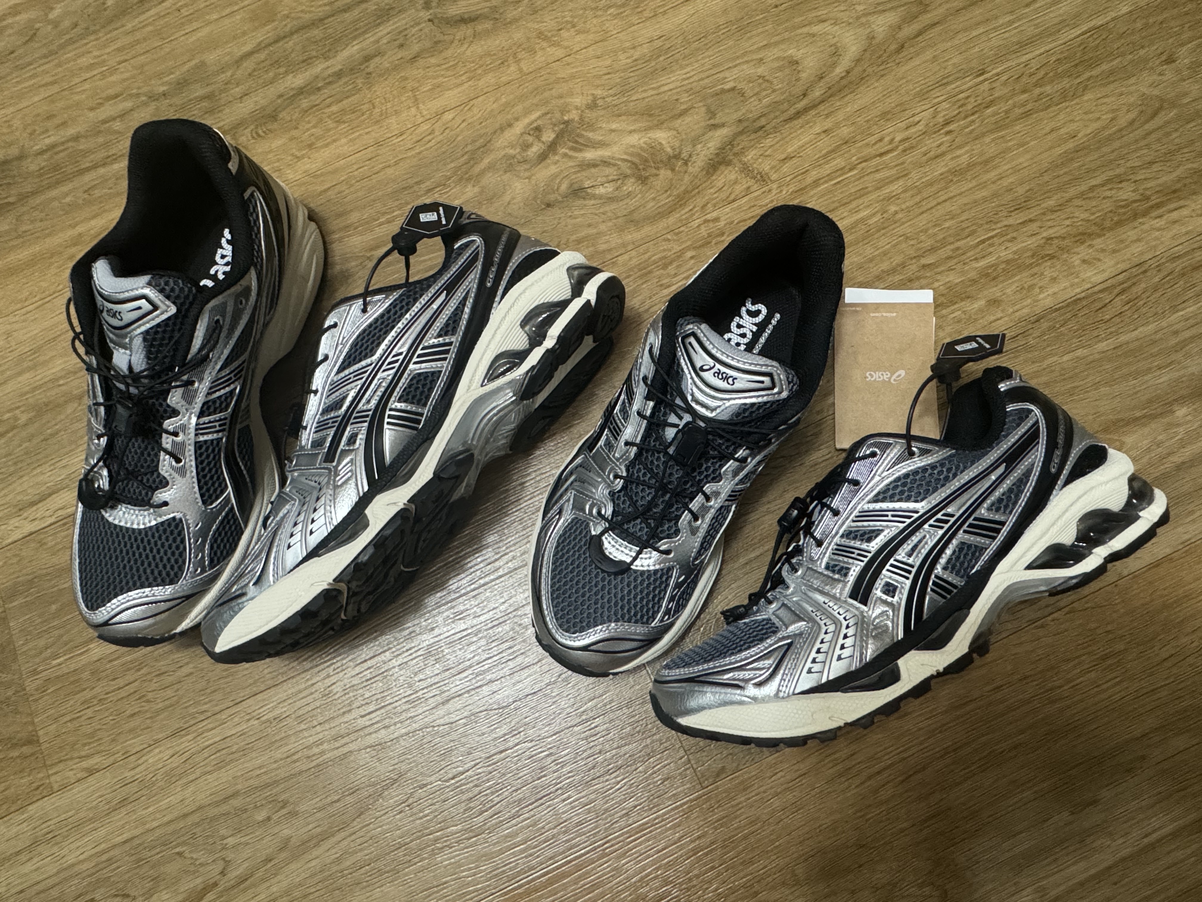 Asics Unlimited Gel-Kayano 14 Carrier Grey Black 착용 스타일 - 4