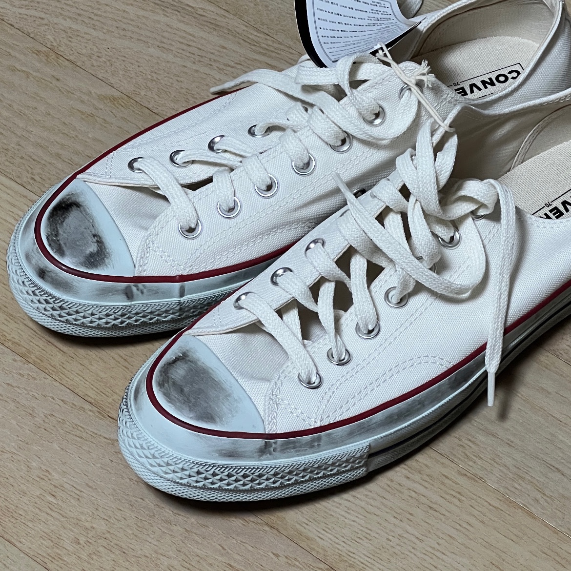 Converse Chuck 70 Soothing Craft Fashion Stitch Egret 착용 스타일